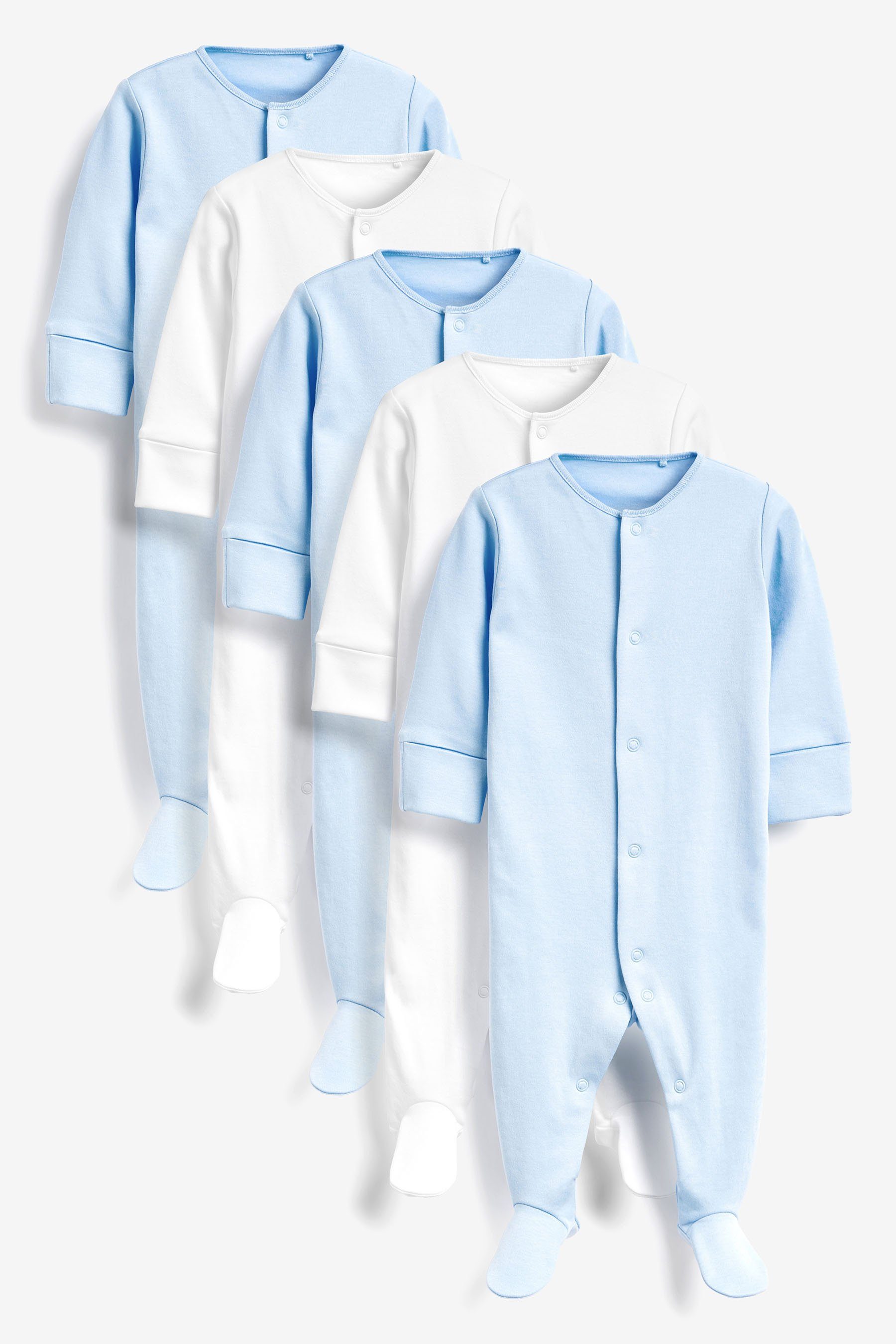 Schlafoverall Basics-Schlafanzüge im 5er-Pack