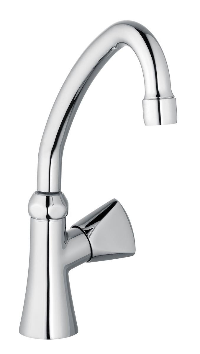 heinrichschulte Badarmatur Stand-Schwenkventil classic line - mit HU-Rohrauslauf 145 mm kalt/warm