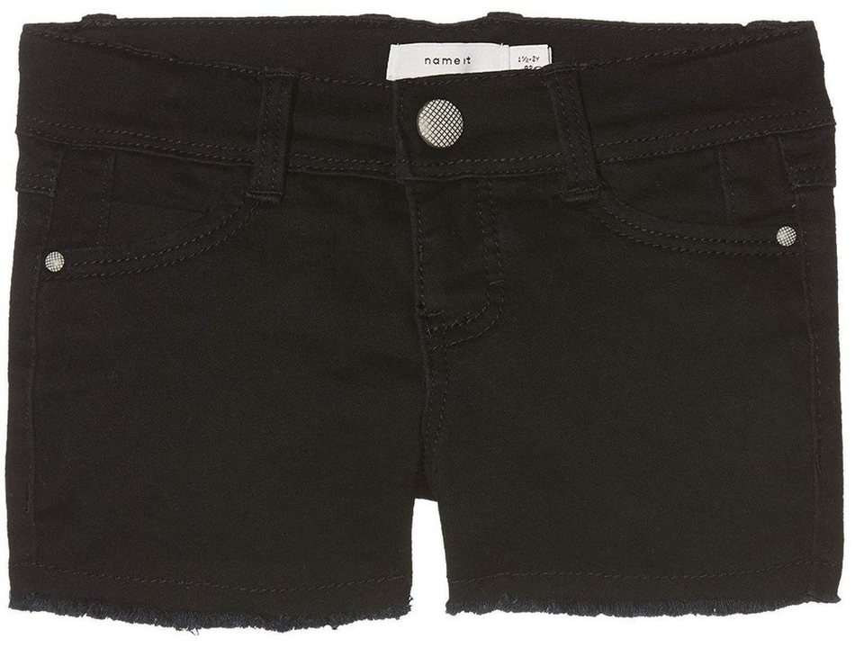Name It Jeansshorts Name It Mädchen Jeans Shorts in schwarz