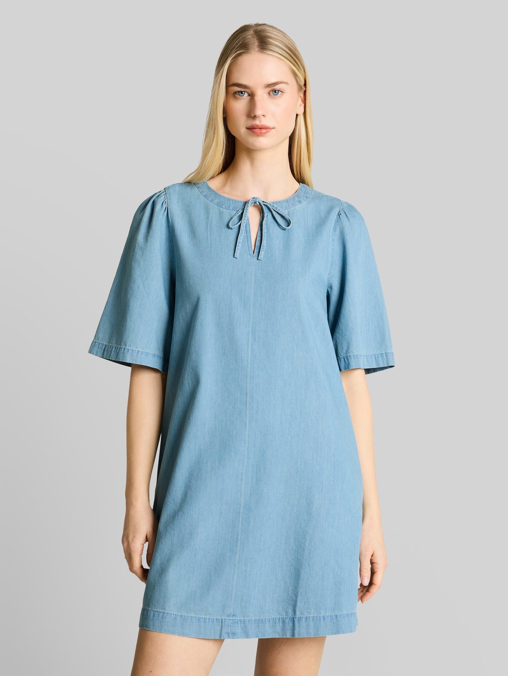 TOM TAILOR Denim Minikleid Kleider & Jumpsuits Mini-Jeanskleid mit Eingriffstaschen