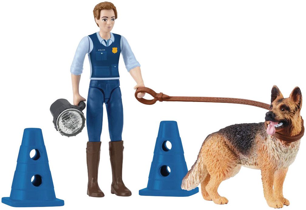 Schleich® Spielfigur POCKET SET, Polizeieinsatz (81466), (9-tlg)