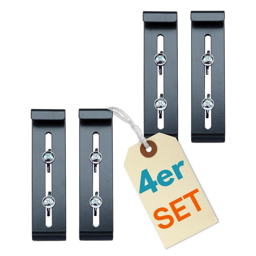 GarPet Blumenkastenhalter 4er Set Blumenkasten Halterung Fenster Unsichtbare Anthrazit