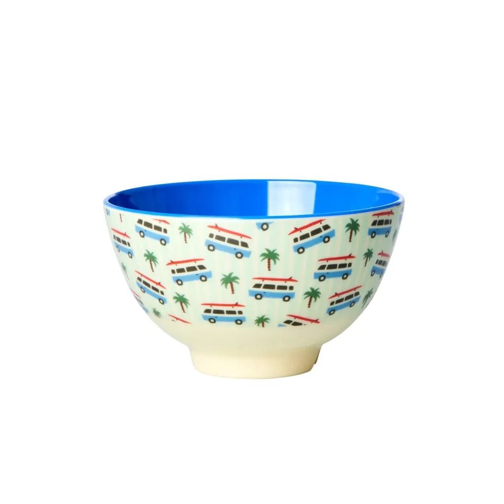 rice Тарелки RICE Тарелки - Cars Print - Hellblau, Melamin, Größe: mittel
