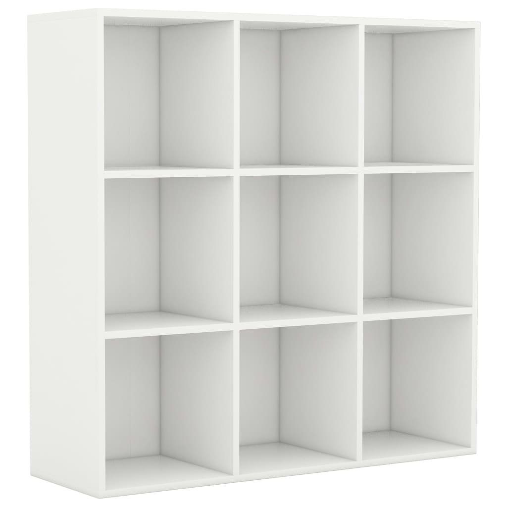 98x30x98 cm Weiß Holzwerkstoff Bücherregal furnicato