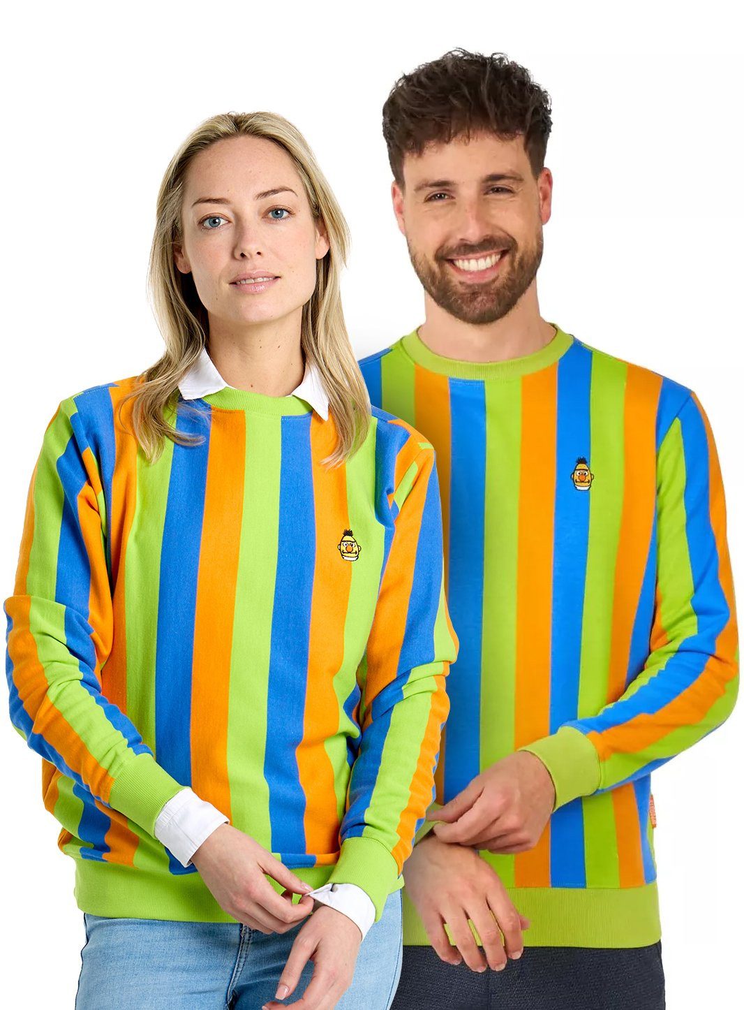 Opposuits Kostüm OppoSuits – Sesamstraße Bert Pullover, Ikonisch gestreifte günstig online kaufen