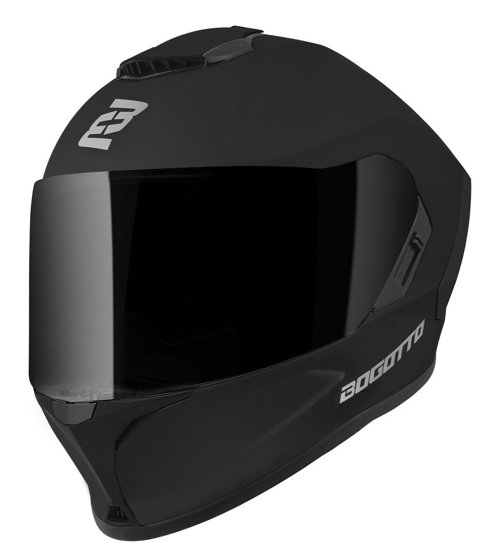Bogotto Motorradhelm Phantom Fiberglass Helm, Notfallsystem-polsterung (eqrs),geeignet Für Brillenträger,vorber