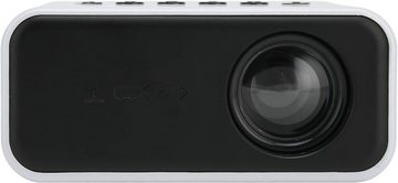 Cuifati 1080P FHD-Film Portabler Projektor (1920x1080 px, Kompatibel mit TV-Stick, HDMI, VGA, TF, AV, USB, IOS und Android)