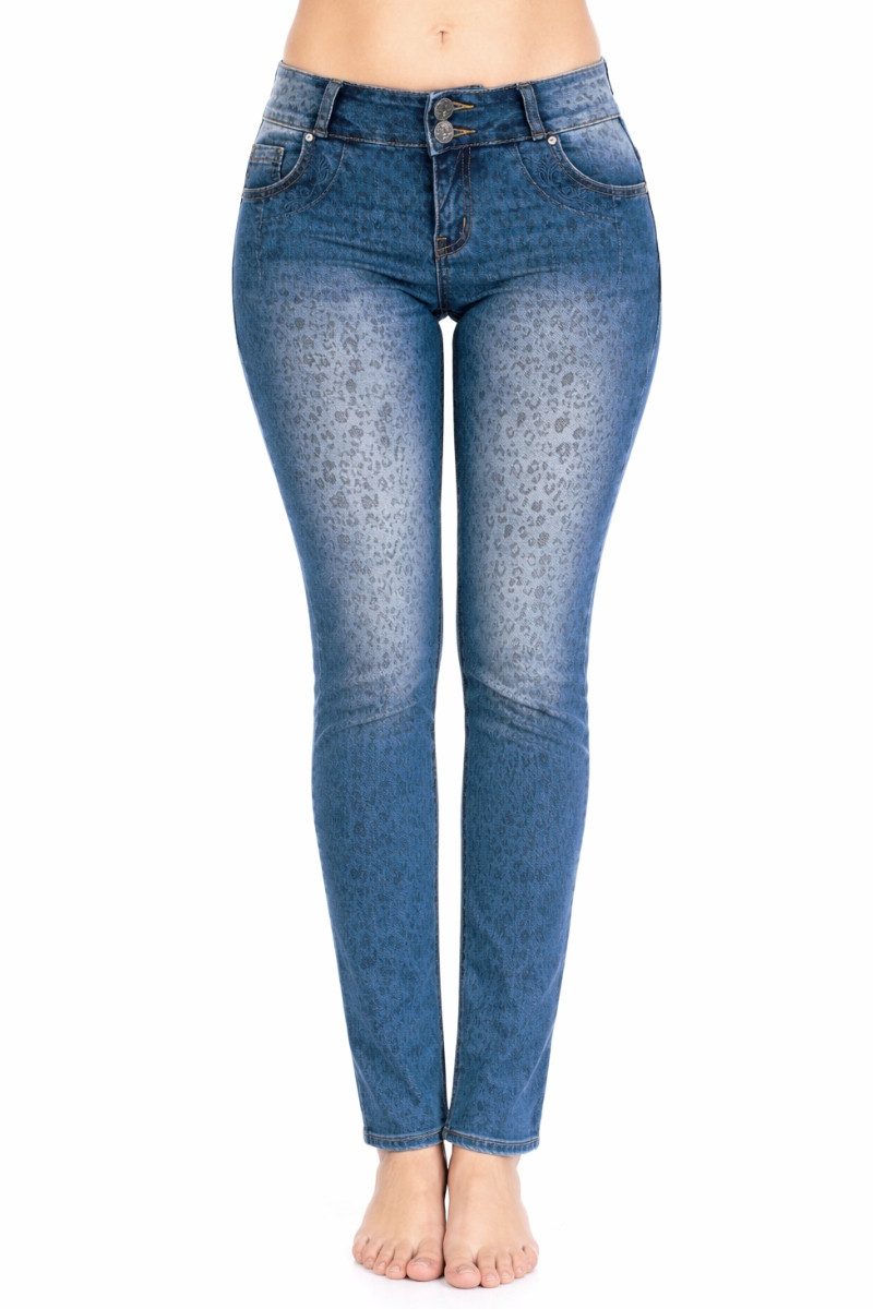 Hangowear Trachtenjeans Trachtenjeans Damen - HENDRINA LANG LEO DENIM - aop