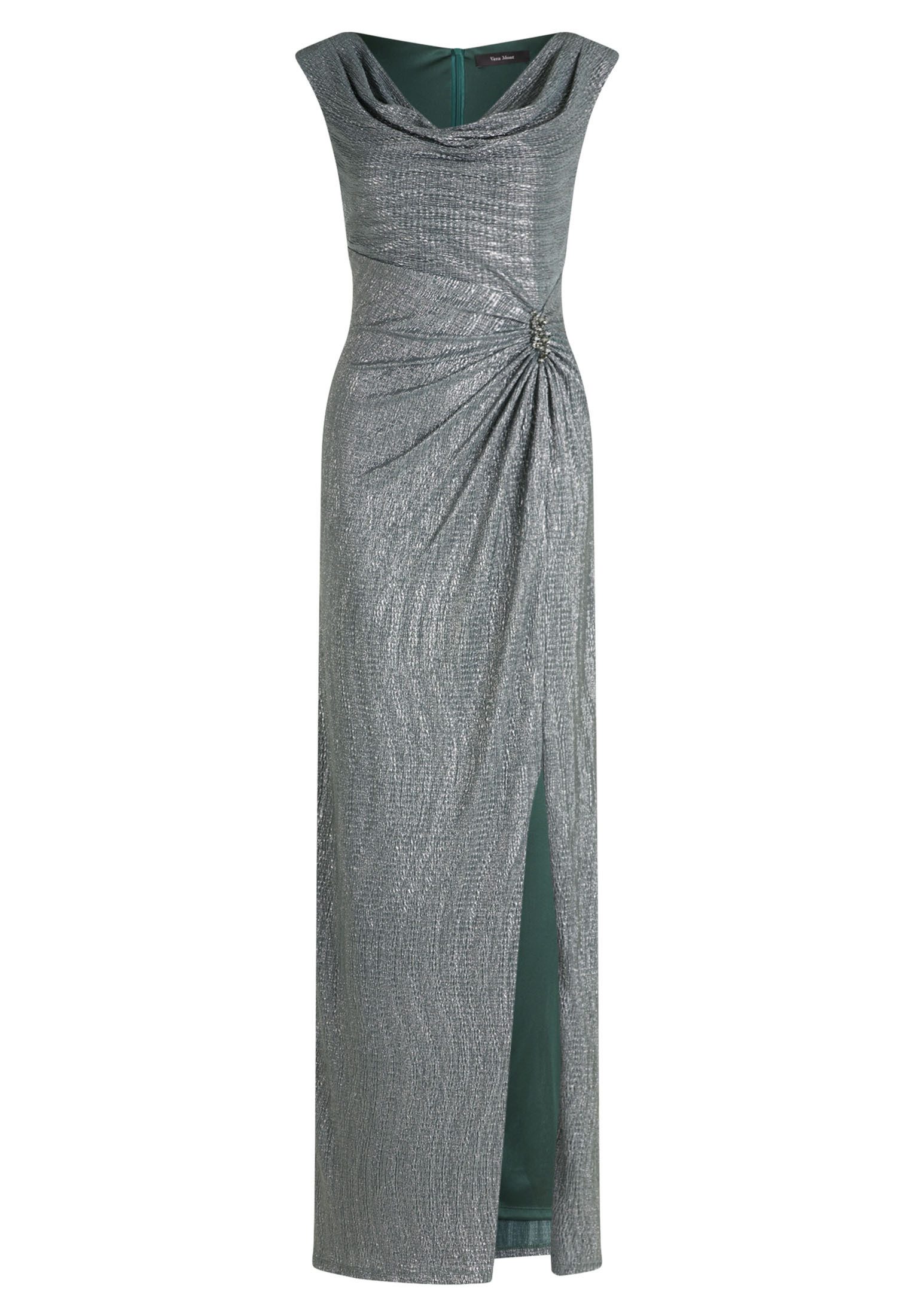 Vera Mont Abendkleid Damen Abendkleid im Glitzer-Look Raffung günstig online kaufen