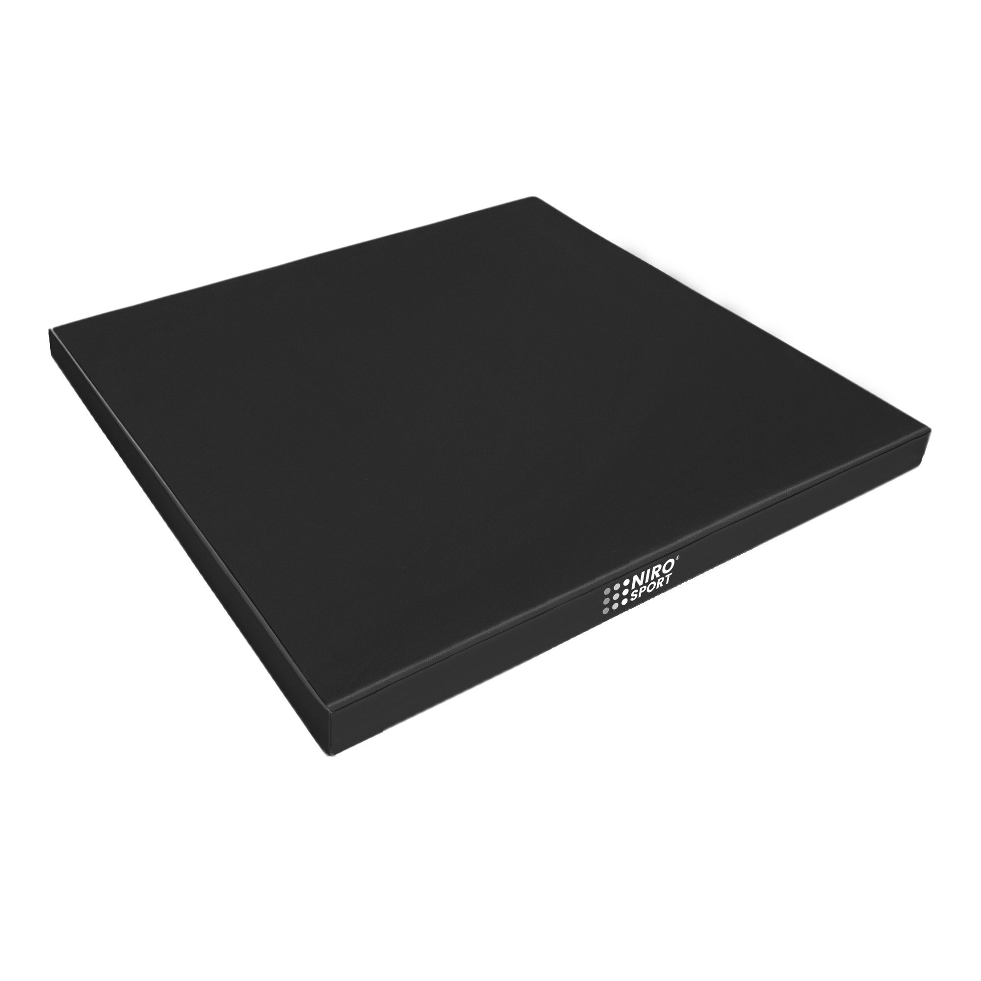 NiroSport Weichbodenmatte NiroSport Turnmatte 100 x 100 x 8 cm Gymnastikmatte Fitnessmatte (1er-Pack), abwaschbar, robust schwarz