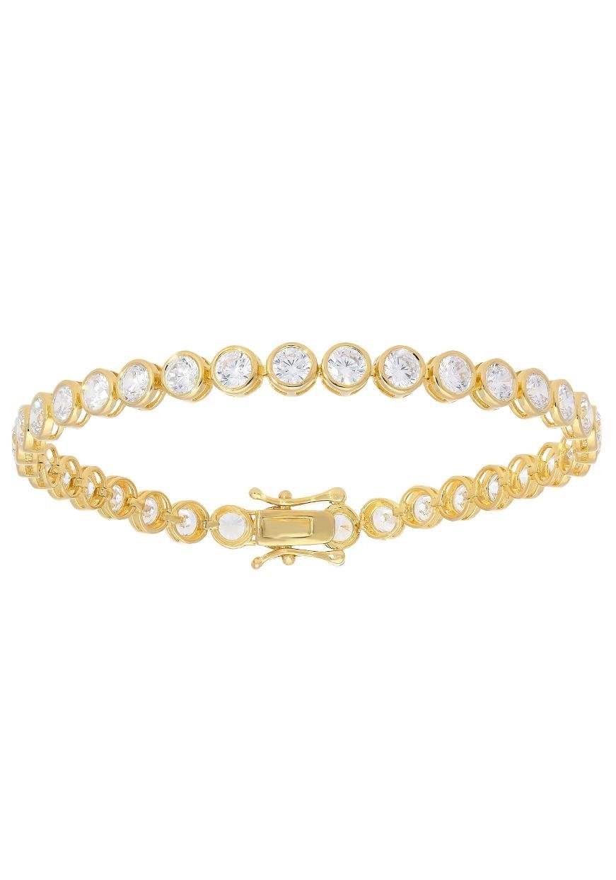 Firetti Armband Schmuck Geschenk Silber 925 Armschmuck Armkette Tennisarmband, mit Zirkonia (synth)