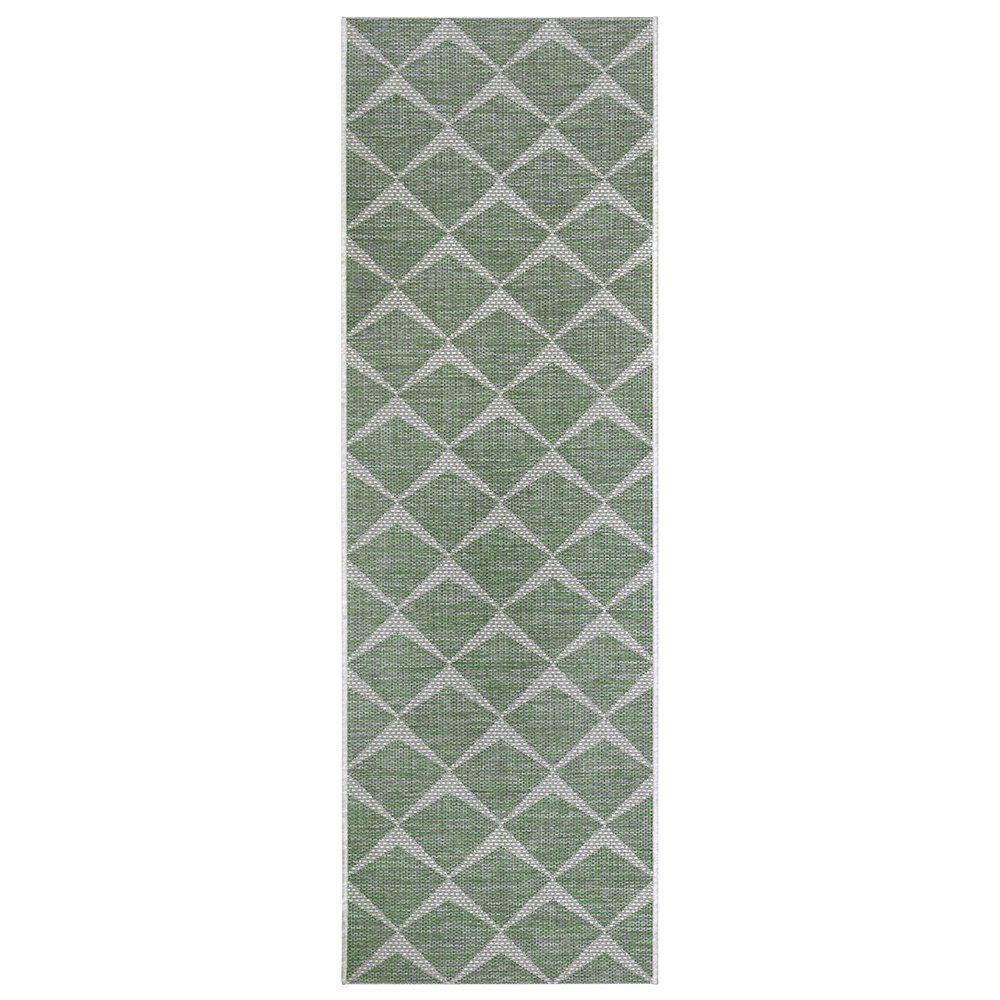 Teppich In- & Outdoor Teppich Escala Salbeigrün Creme, NORTHRUGS, rechteckig,  Höhe: 4 mm