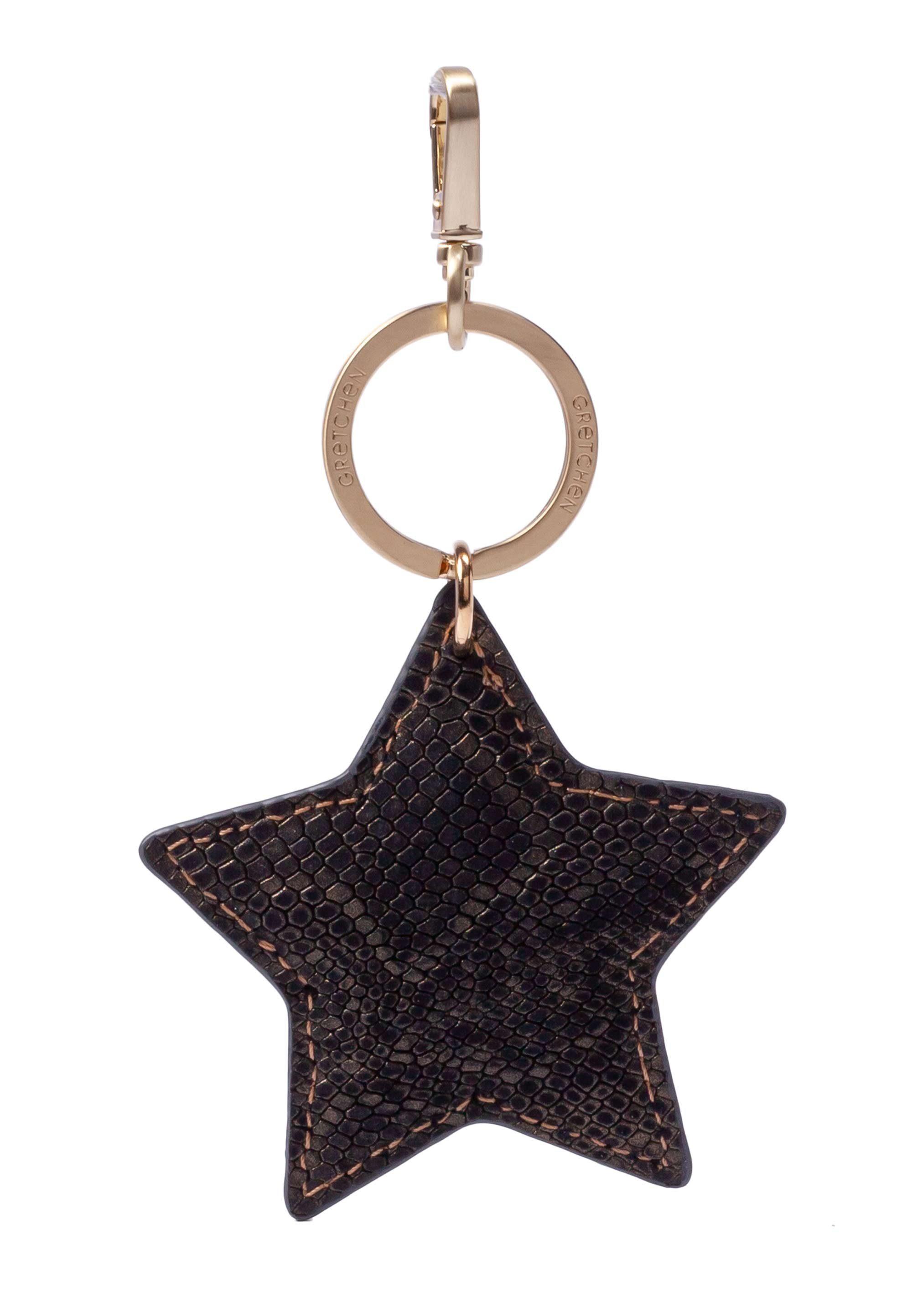 GRETCHEN Schlüsselanhänger Star Keyring, aus Kalbsleder italienischem