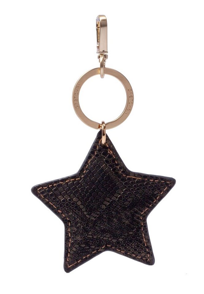 GRETCHEN Schlüsselanhänger Star Keyring, aus italienischem Kalbsleder