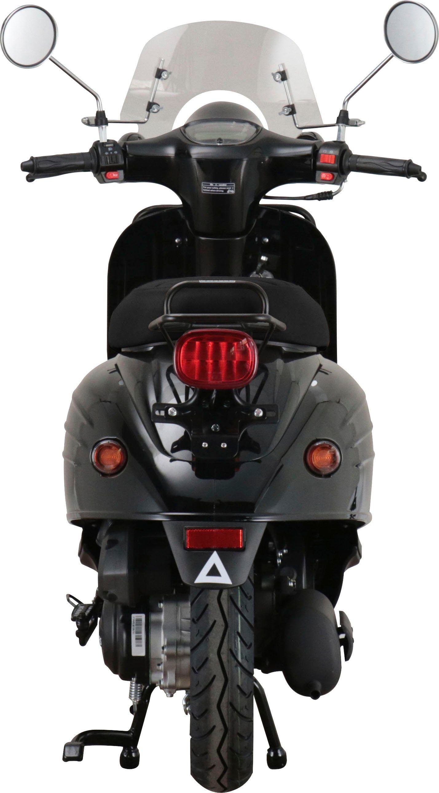 Alpha schwarz 5, 50 km/h, Euro Windschild Motors Mofaroller Adria, 25 inkl. ccm,