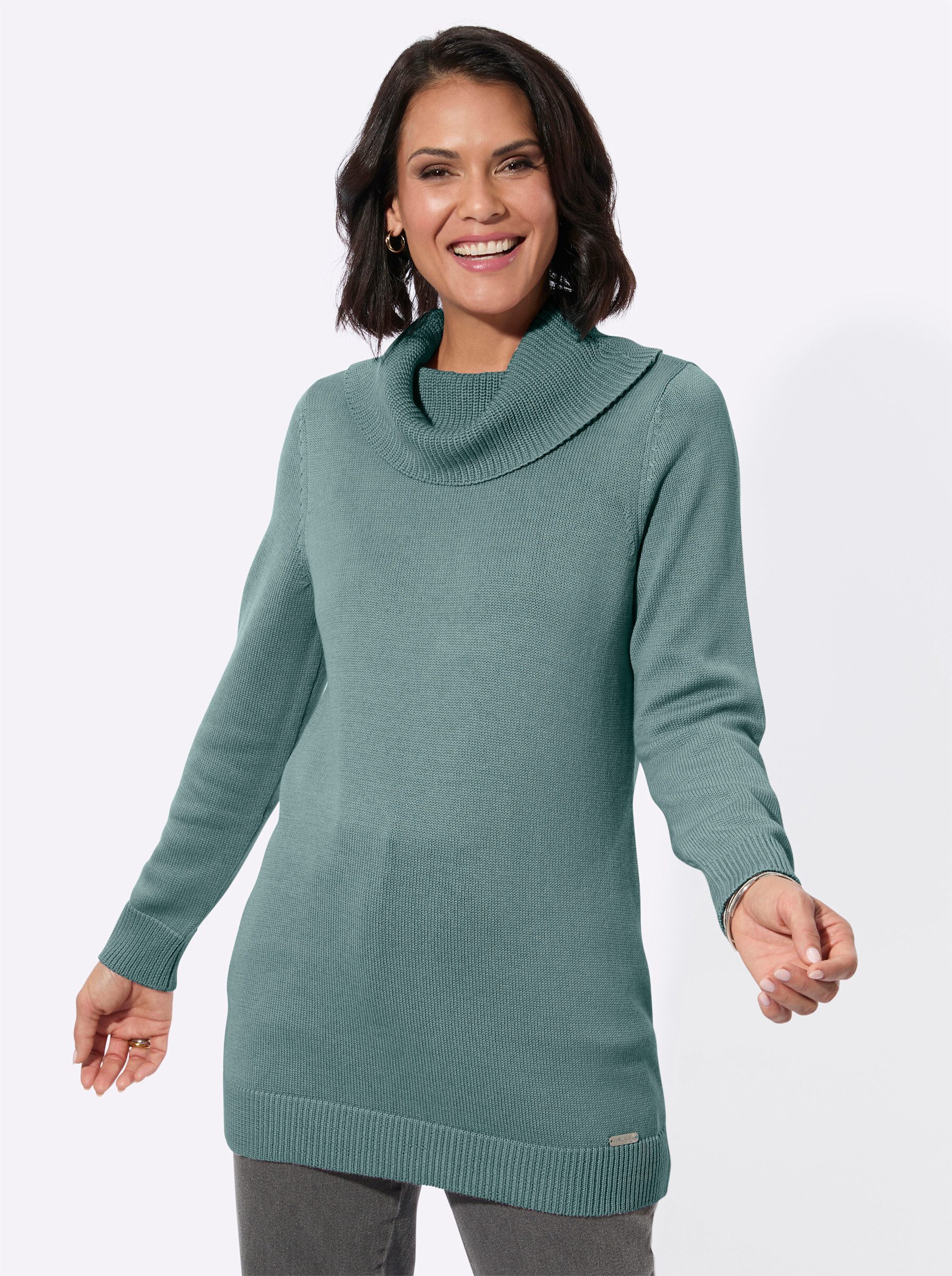 Witt Strickpullover Longpullover Langarm