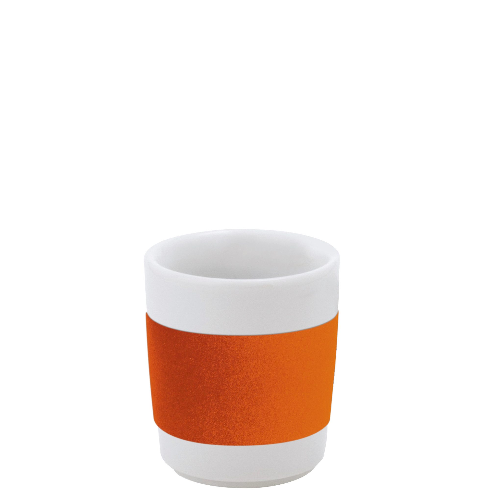 KAHLA Becher touch! henkelloser Becher mit Samt-Banderole, 1-tlg., Porzellan, Made in Germany