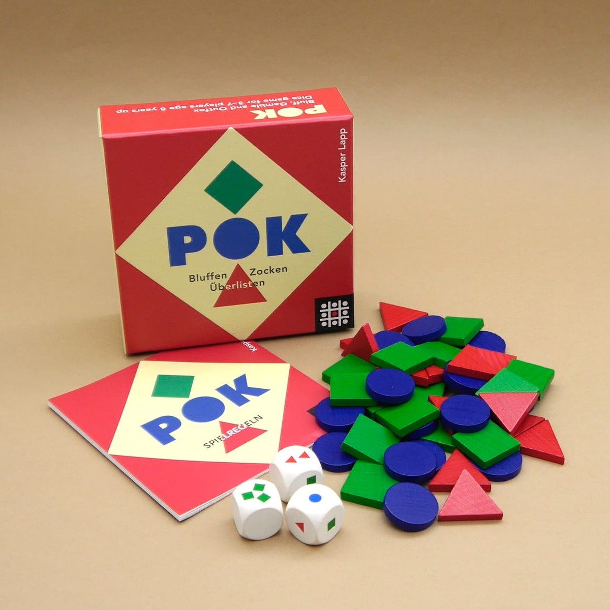 Helvetiq Spiel POK - Bluffen, Zocken, Überlisten, Würfelspiel