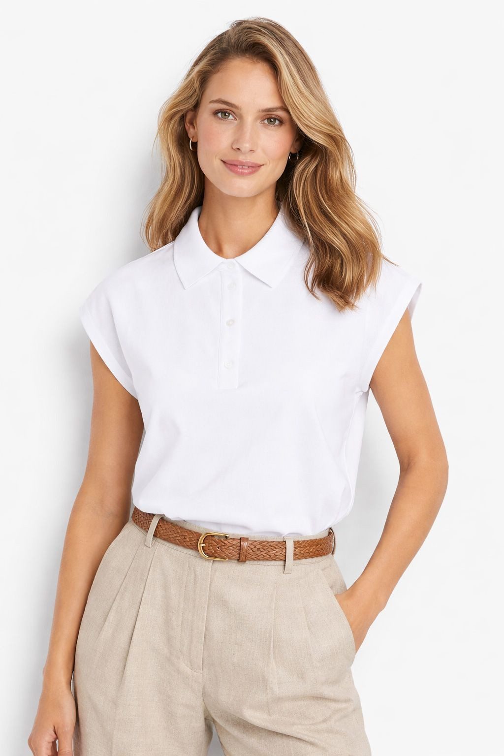 YAYA Shirtbluse Ärmellose Jersey-Bluse