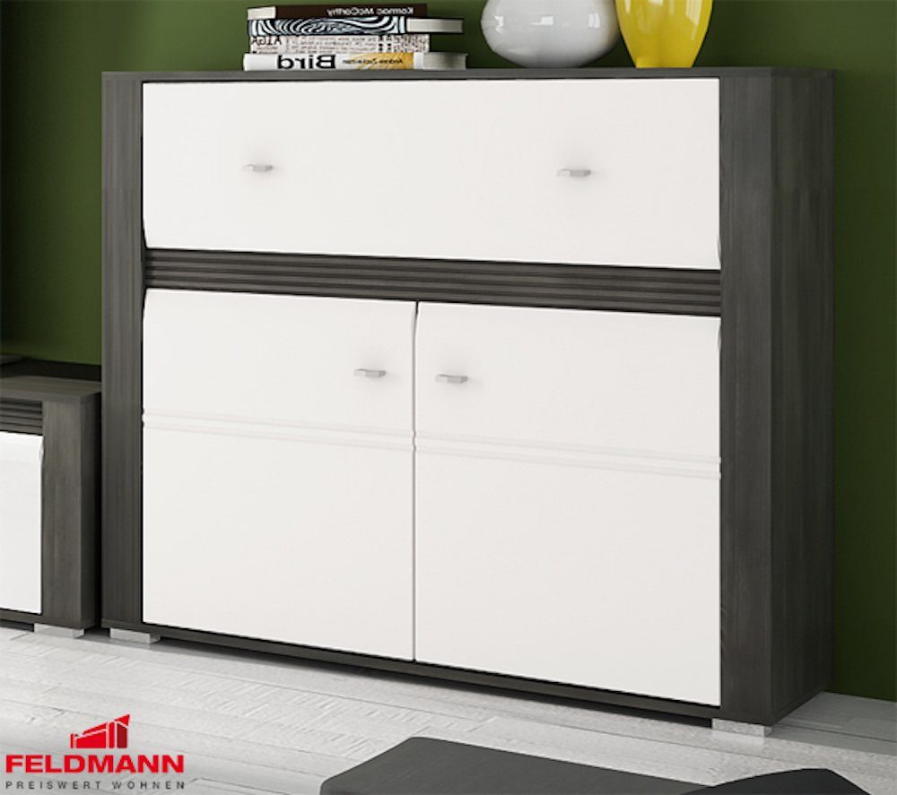Feldmann-Wohnen Kommode SEVILLA, B/T/H: 109 cm / 42 cm / 87 cm