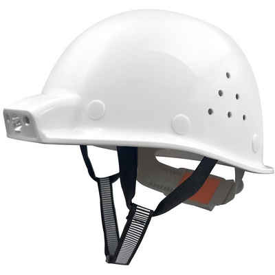 Mustbau Schutzhelm, ABS Bauhelm Arbeitshelm USB-Aufladen-Licht,53-62cm Einstellbar