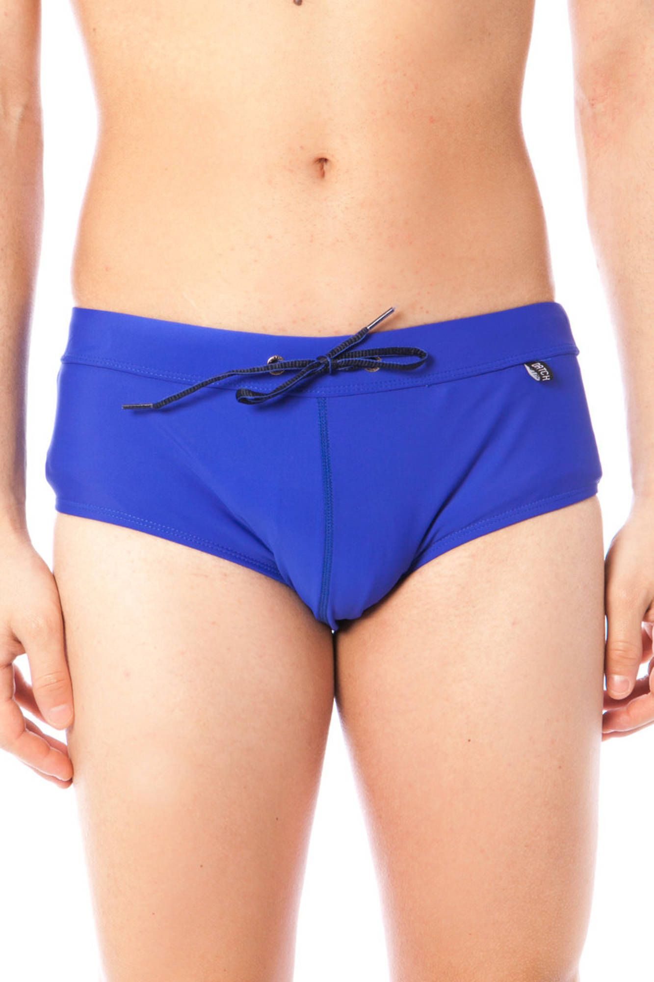 Datch Badeshorts Herren Badehose in Blau mit Schnürung und Logo - Eleganter DATCH Look