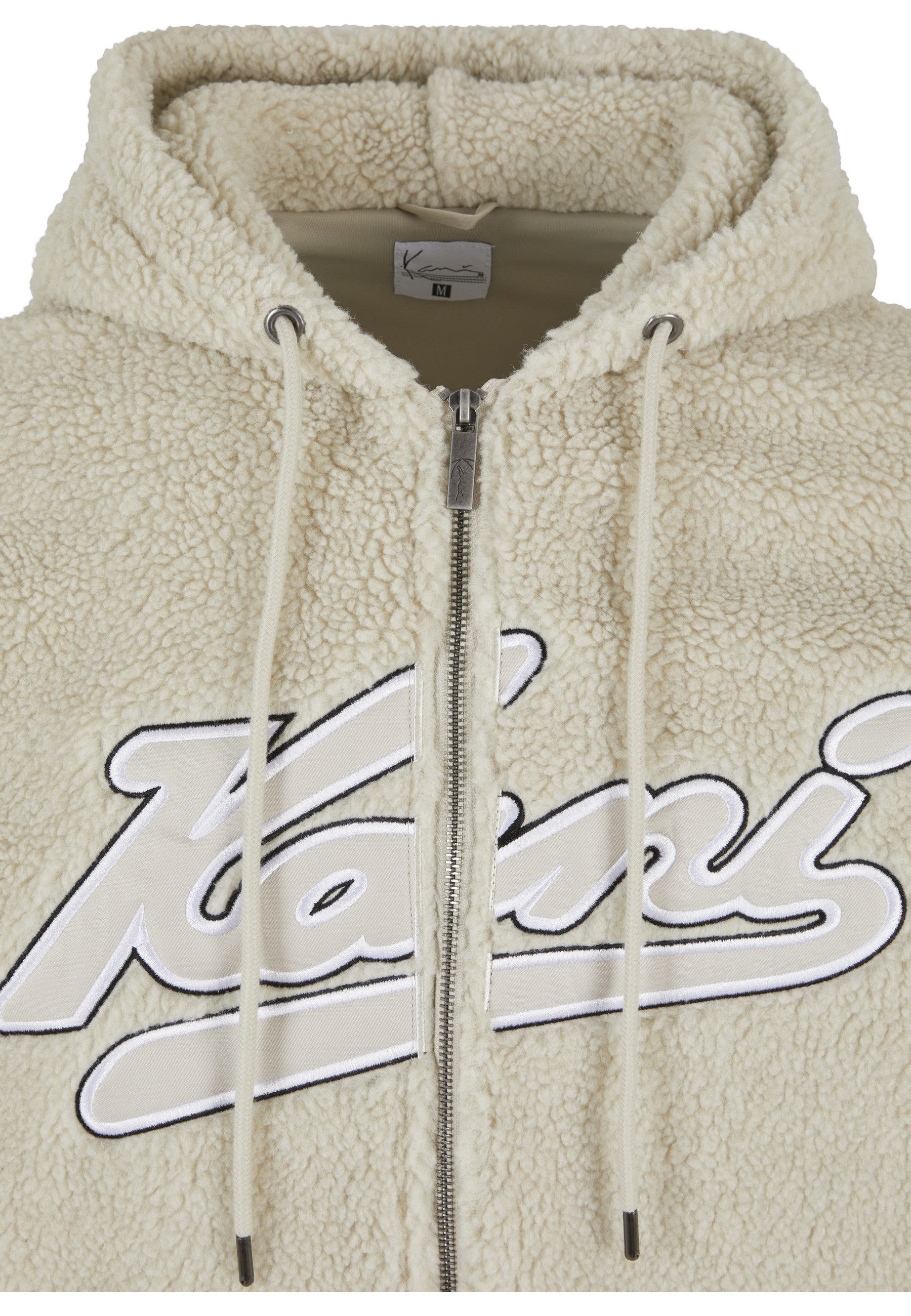 Karl Kani Kapuzenpullover Karl Kani Herren KM223-001-2 Varsity OS Teddy Zip Hoodie cream (1-tlg)