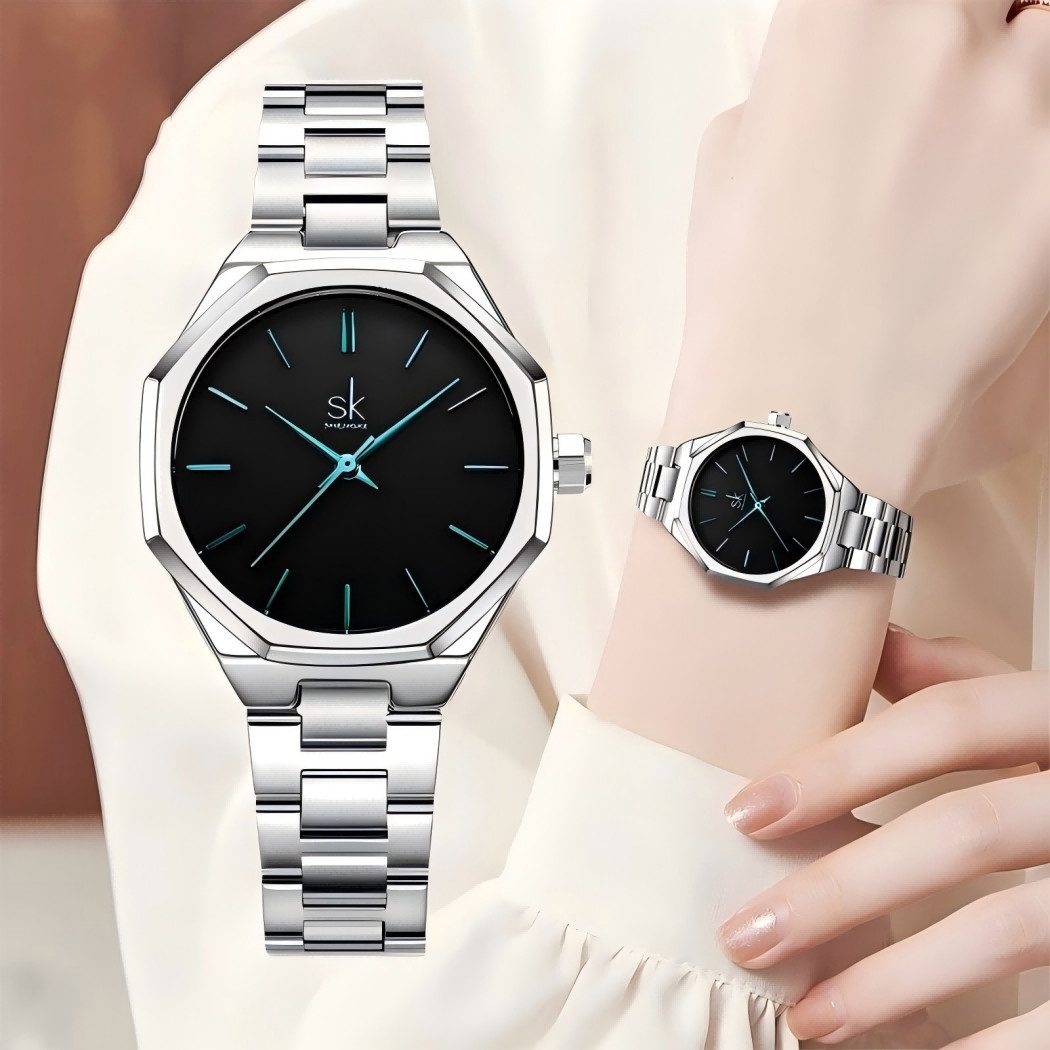 ibettertec Quarzuhr Quarzuhr Armbanduhr Edelstahl Damen günstig online kaufen