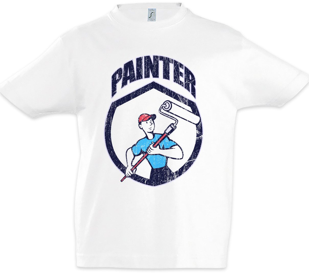 Print-Shirt Painter II Kinder T-Shirt Maler Artist Lackierer Handwerk Künstler