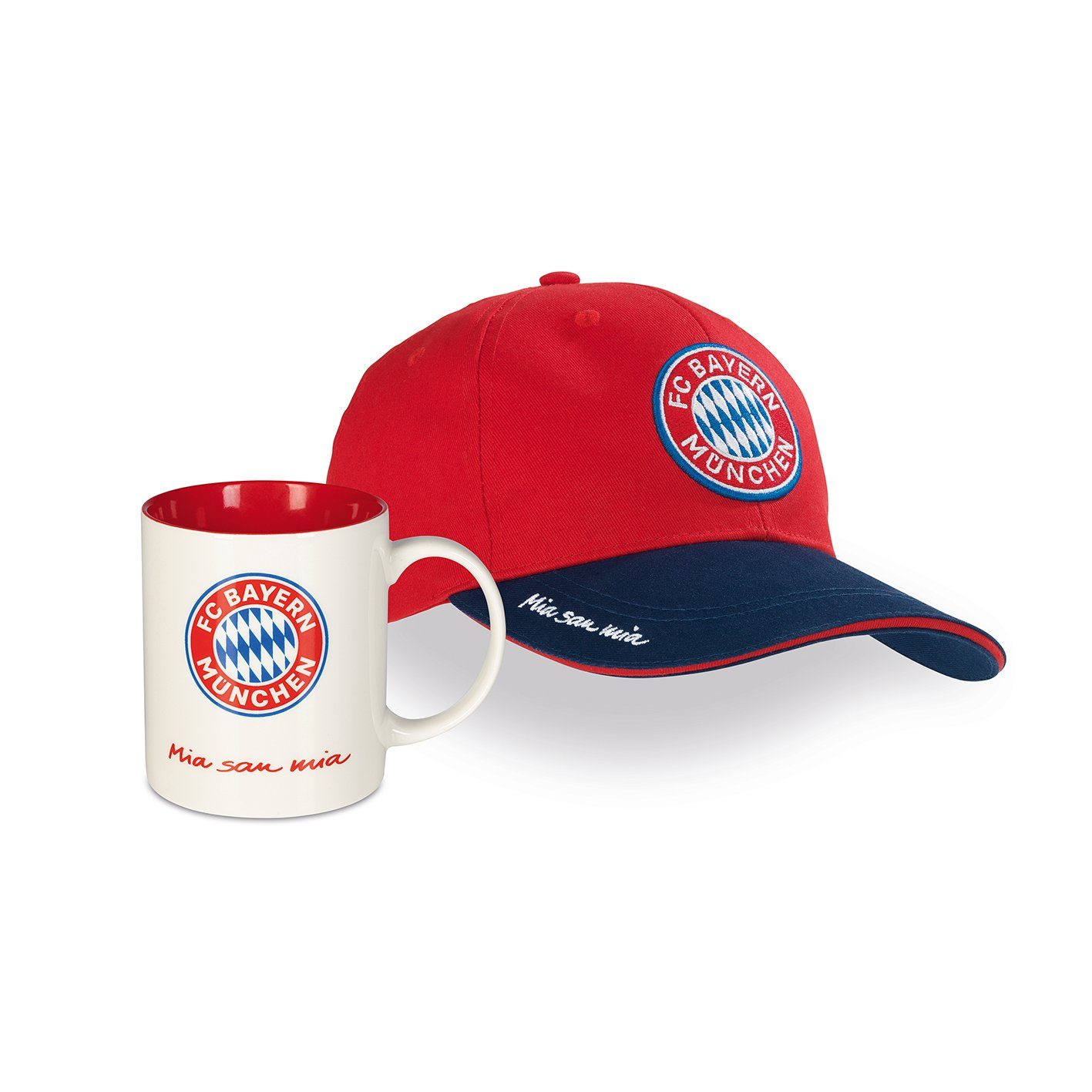 FC Bayern München Becher, 2-tlg., Cap & Kaffeebecher 350 ml