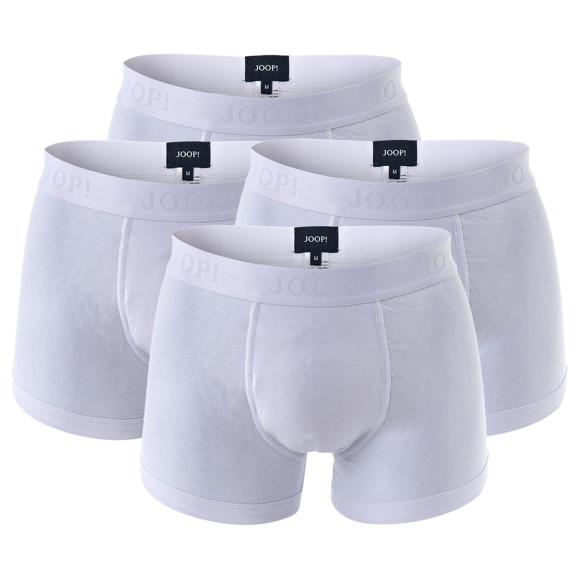 Joop! Boxer Herren Boxer Shorts, 4er Pack - Fine Cotton Weiß