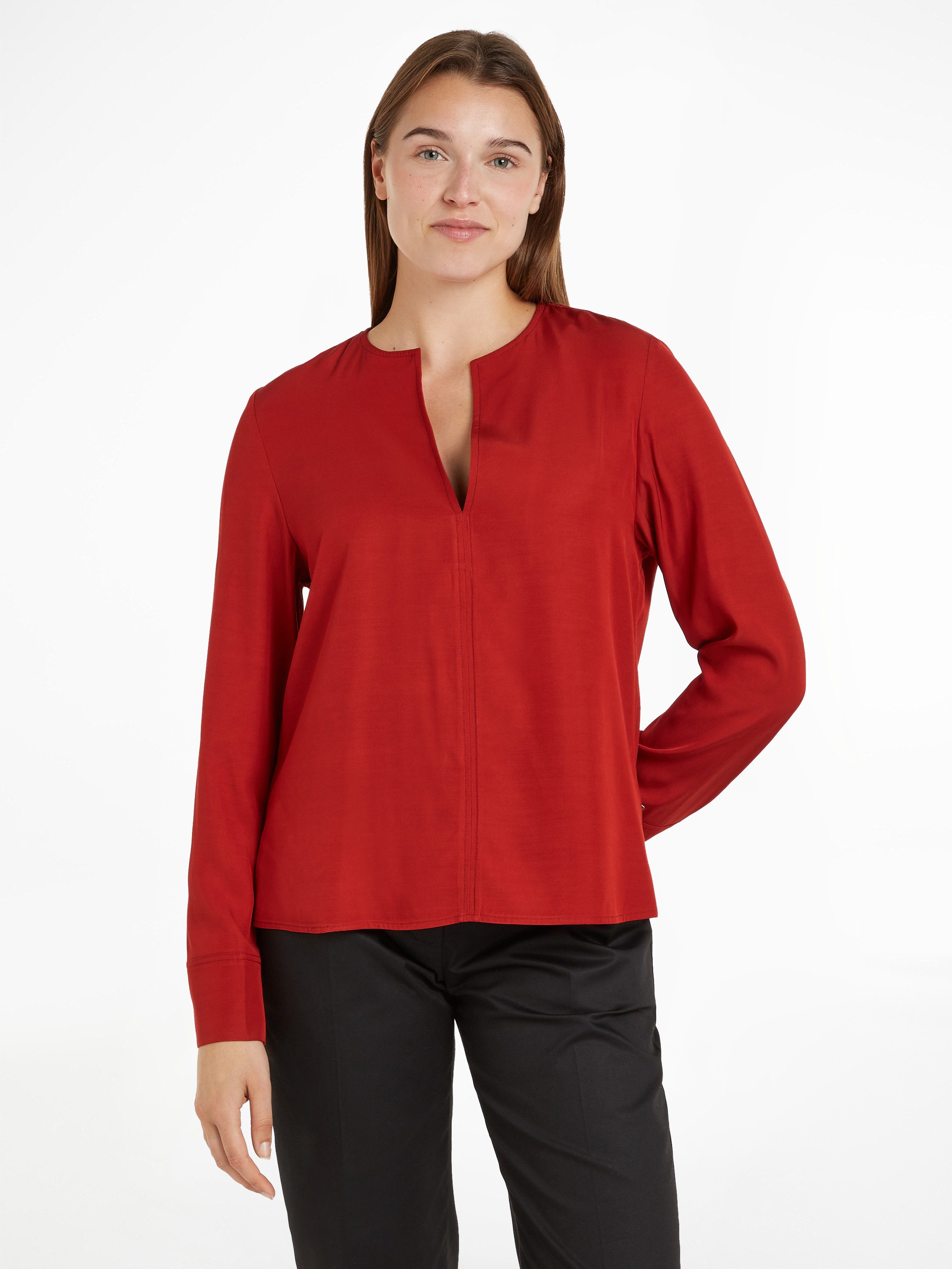 Tommy Hilfiger Klassische Bluse VISCOSE REGULAR günstig online kaufen