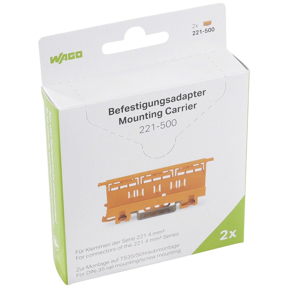 Verbindungsklemme WAGO Serie 221 Befestigungsadapter 2 St.