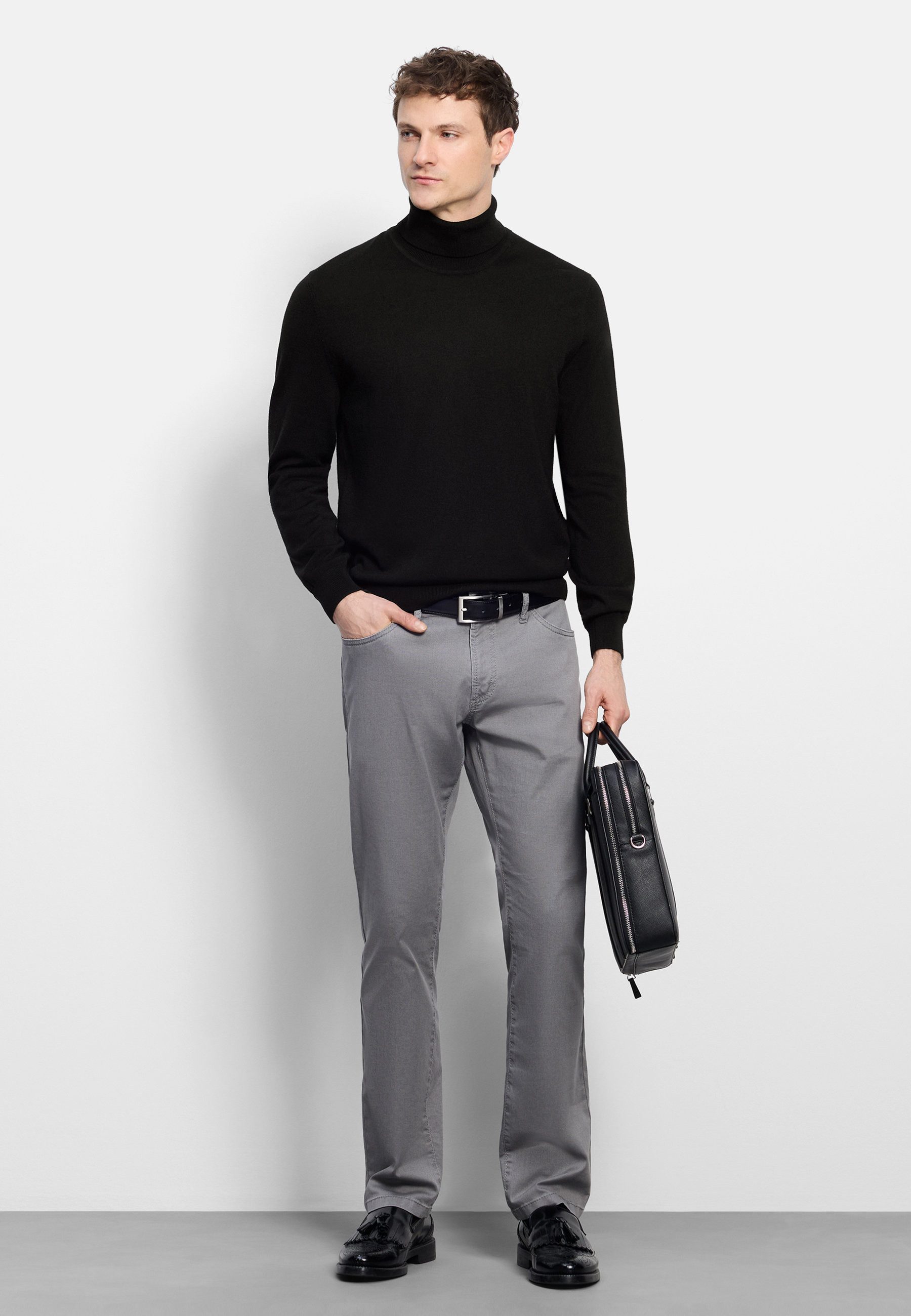 OLYMP Rollkragenpullover OLYMP Casual Strick, Rollkragen