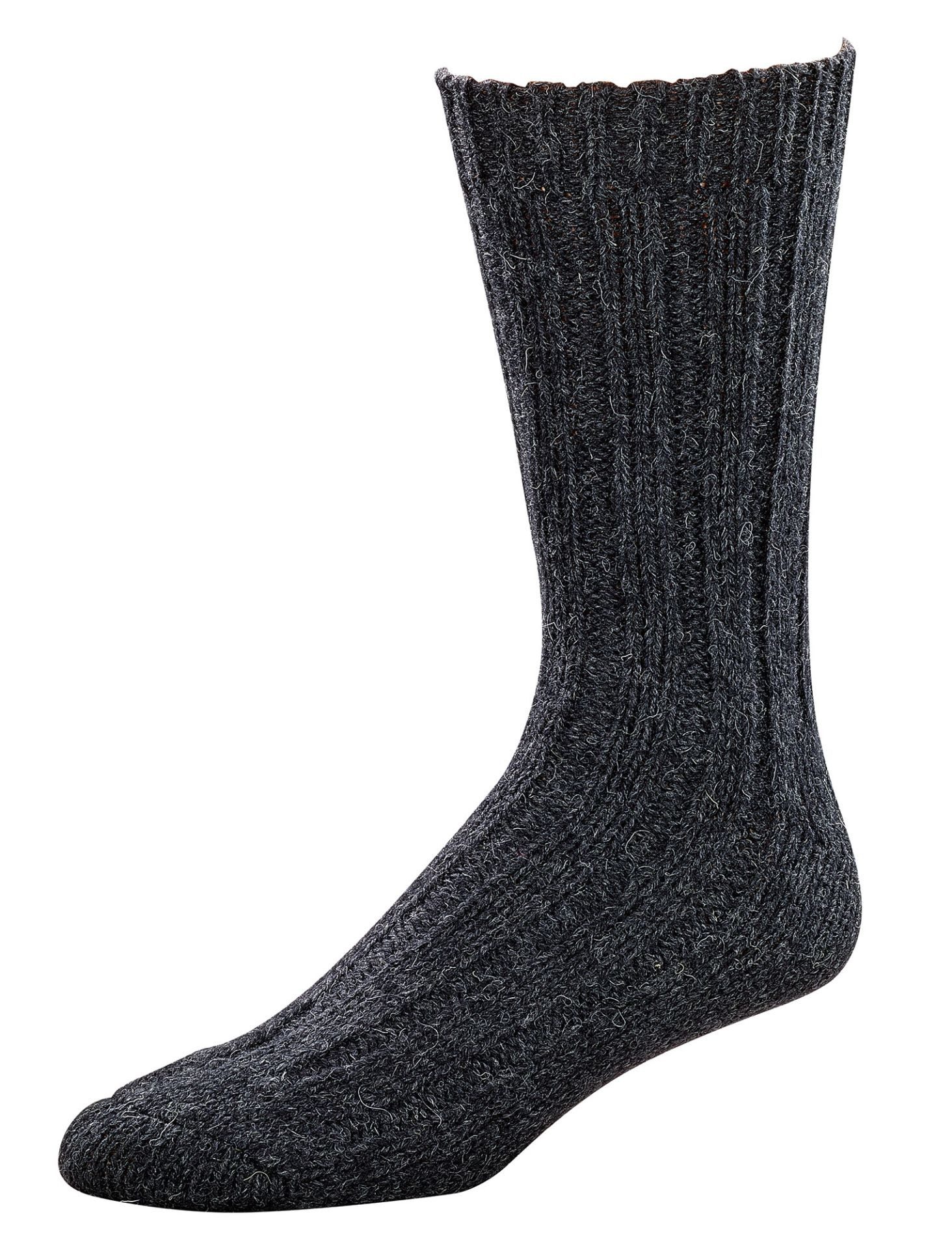 Wowerat Socken Warme Wollsocken 100% "Virgin Wool" Grobstrick Schafwolle (2 Paar)
