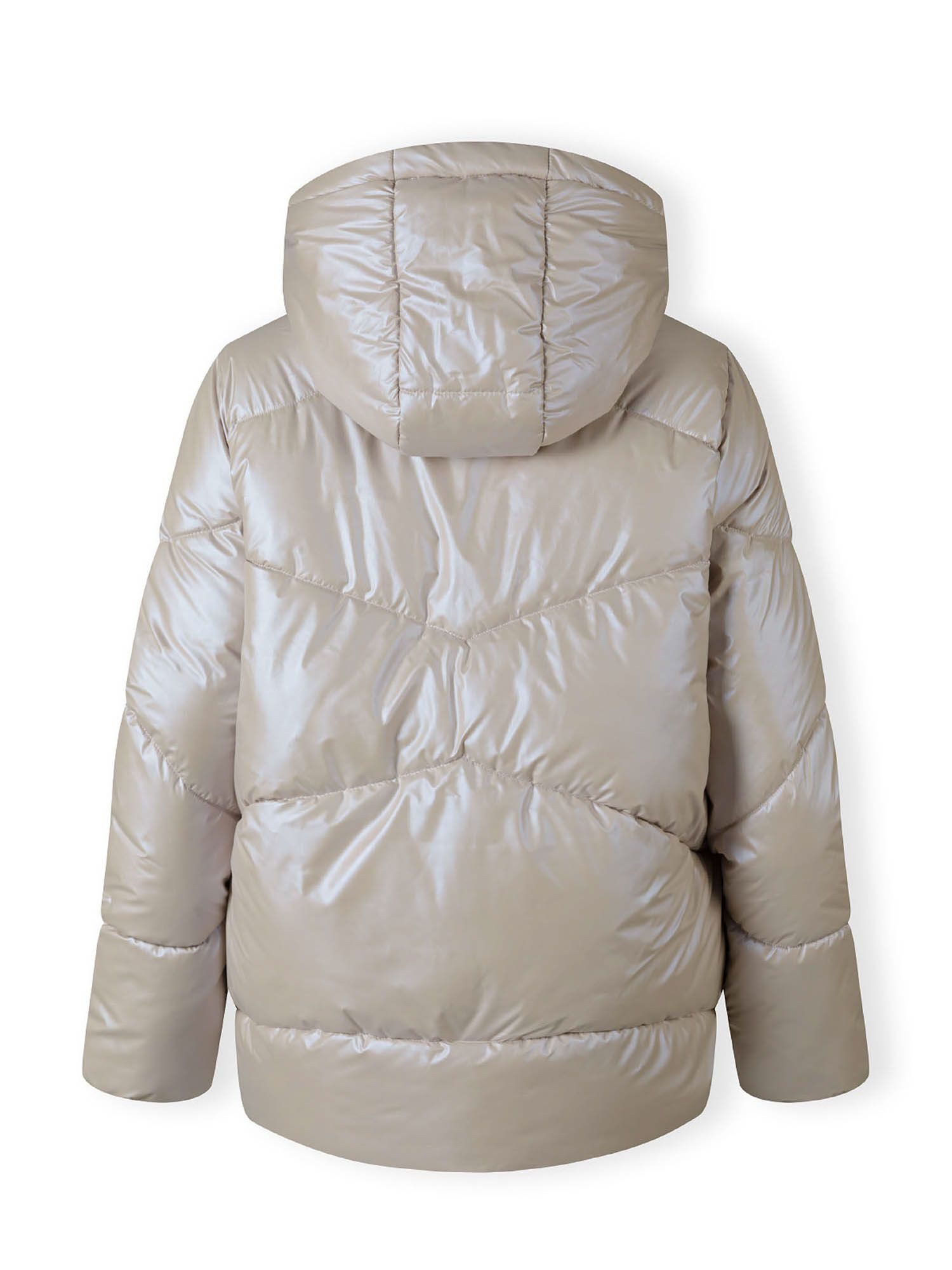 Respect Winterjacke Kurze Steppjacke mit Kapuze und Druckknopftaschen (XS-XXL) trendiges Design