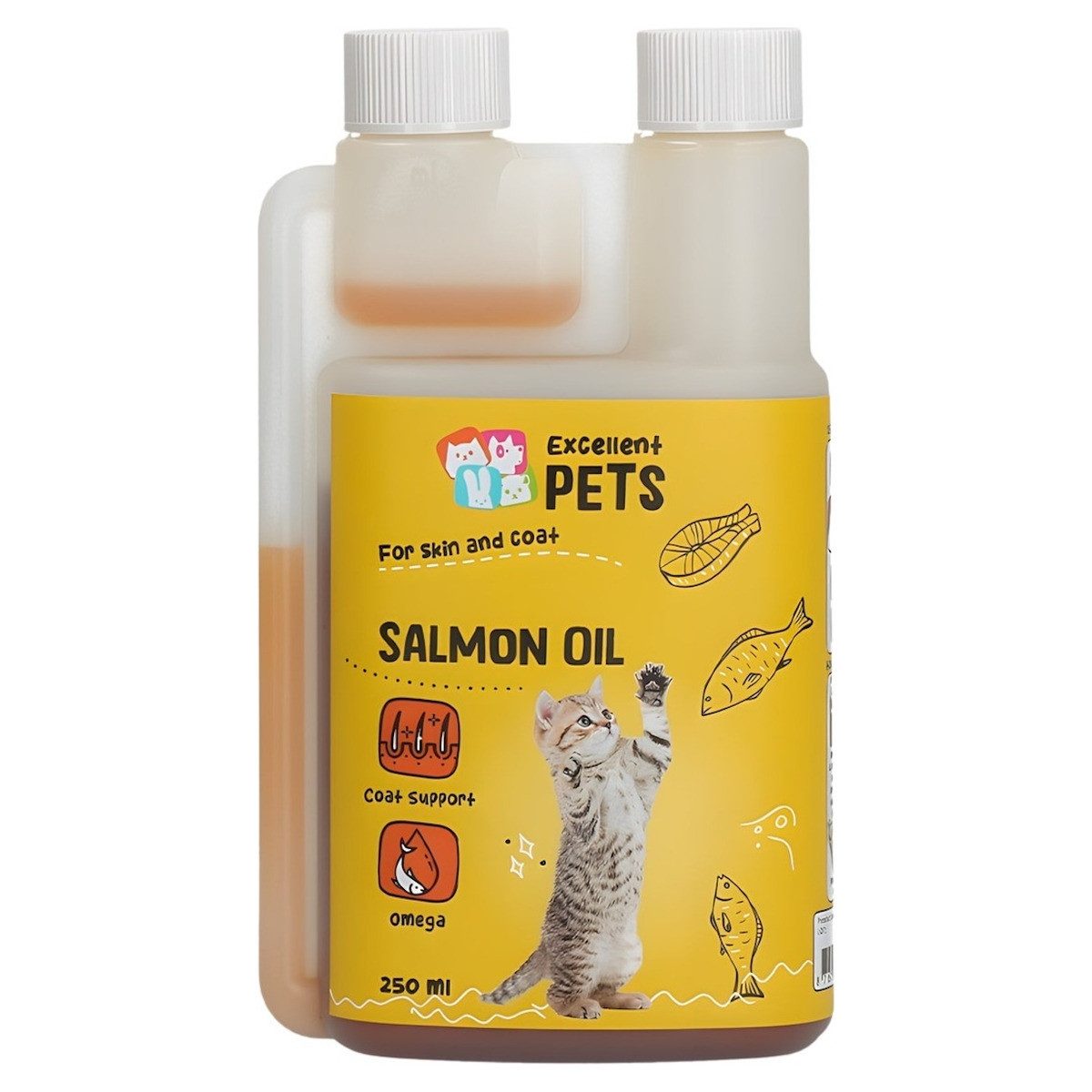 Excellent Pets Lachsöl für Katzen, Nahrungsergänzungsmittel für: Katze von Excellent Pets