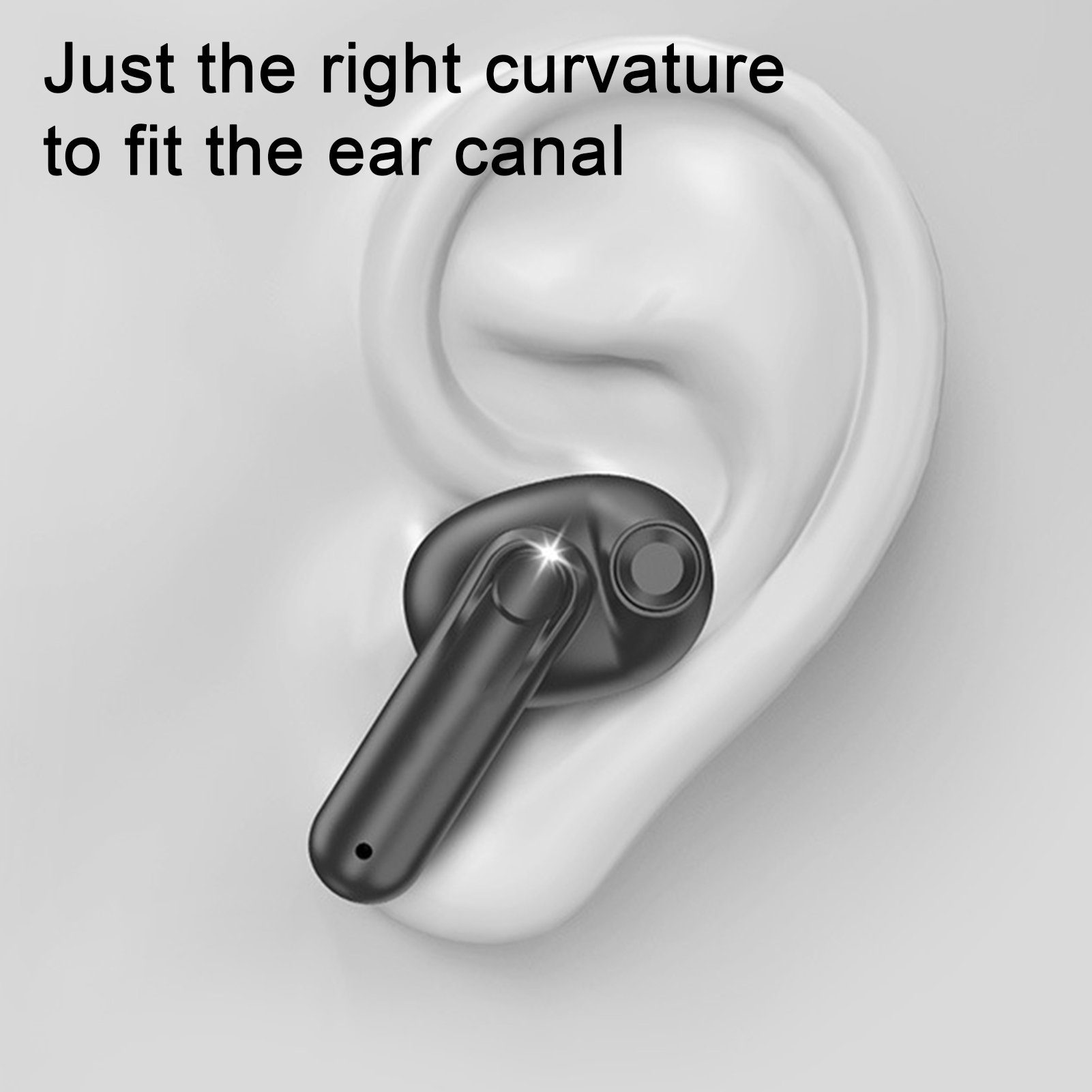 Bluetooth Rutaqian Kopfhörer (Bluetooth) 5.2 HiFi Adaptive Ear, von Sound In Weiß HiFi-Kopfhörer