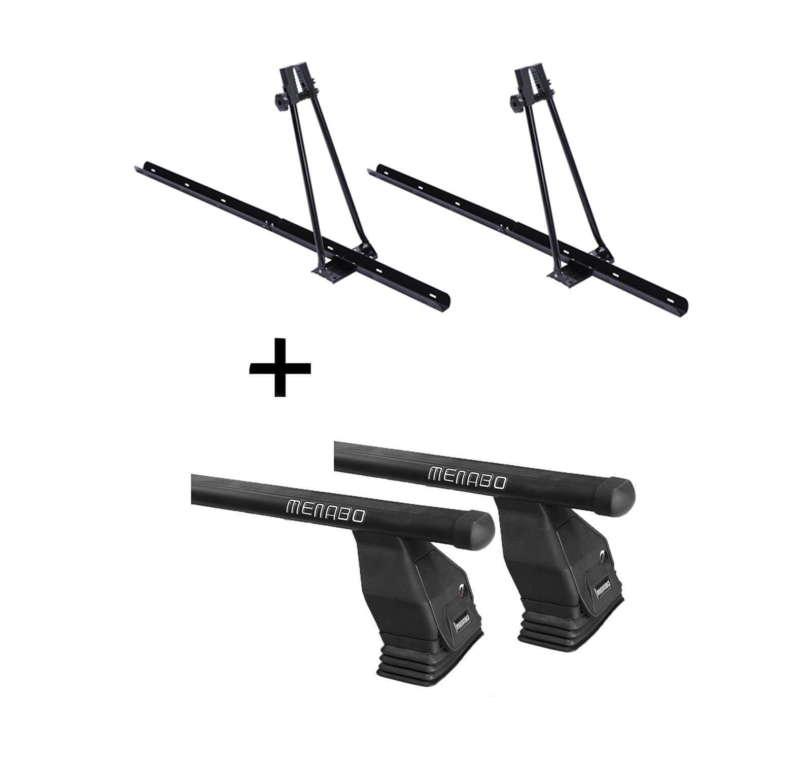 VDP Dachträger (Für Ihren W205 Set), + zwei und ab Menabo (Stufenheck kompatibel Türer Tema im C-Klasse (StuFenheck 4 2x 4 Fahrradträger Dachträger Fahrradträger/Fahrradhalter Mercedes ab 2014 2014, Mercedes ORION Stahl Dachträger Türer W205 mit C-Klasse