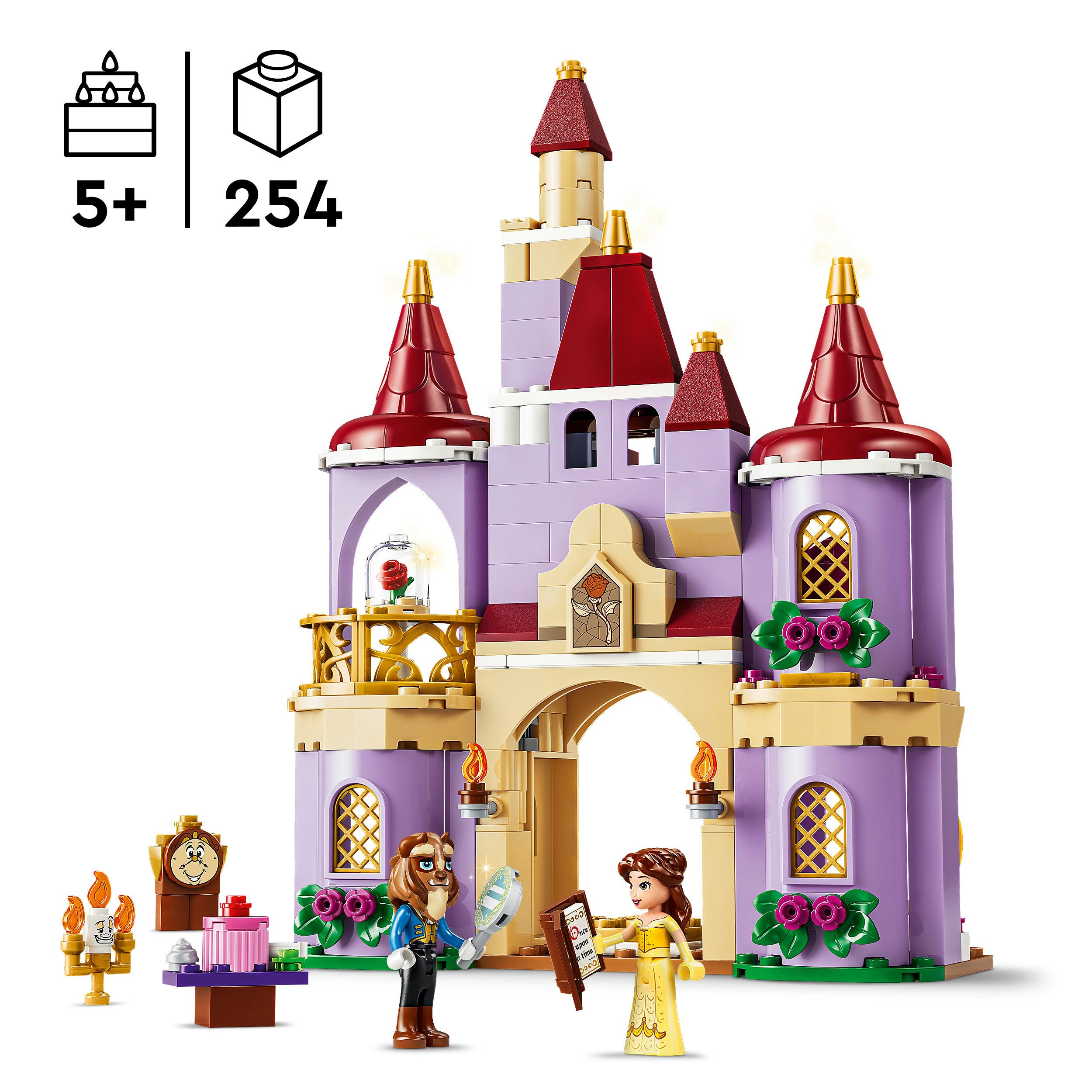 LEGO® Das verzauberte Schloss von Belle und dem Biest (43289) Konstruktionsspielsteine, (254 St), LEGO Disney Princess; Made in Europe