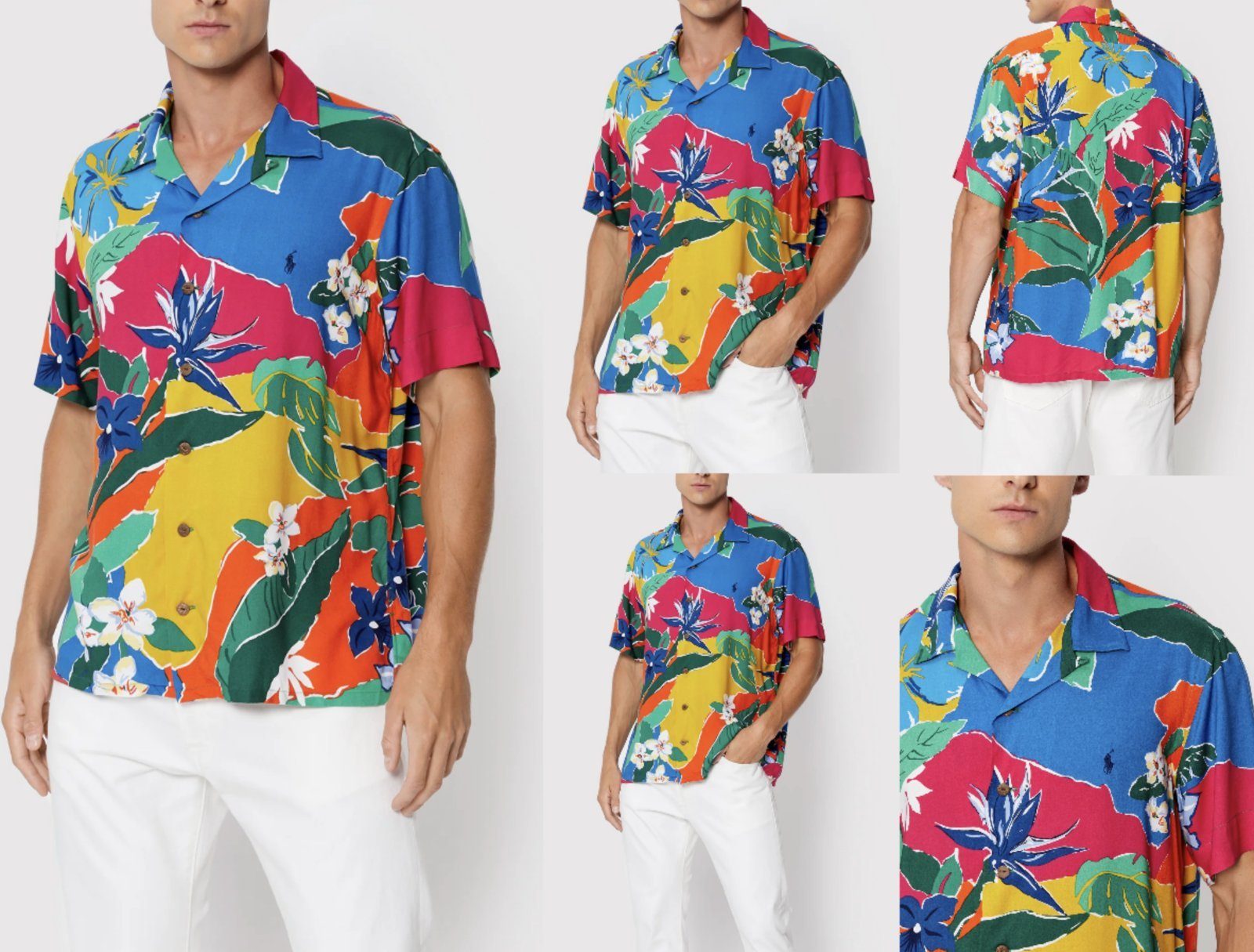 Ralph Lauren Langarmhemd POLO RALPH LAUREN Clady Seersucker Camp Shirt Classic Fit Check Hawai