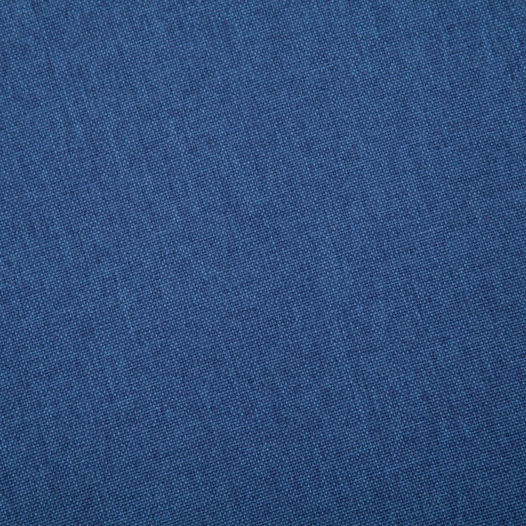 vidaXL Sofa 2-tlg. Sofagarnitur Stoff Blau