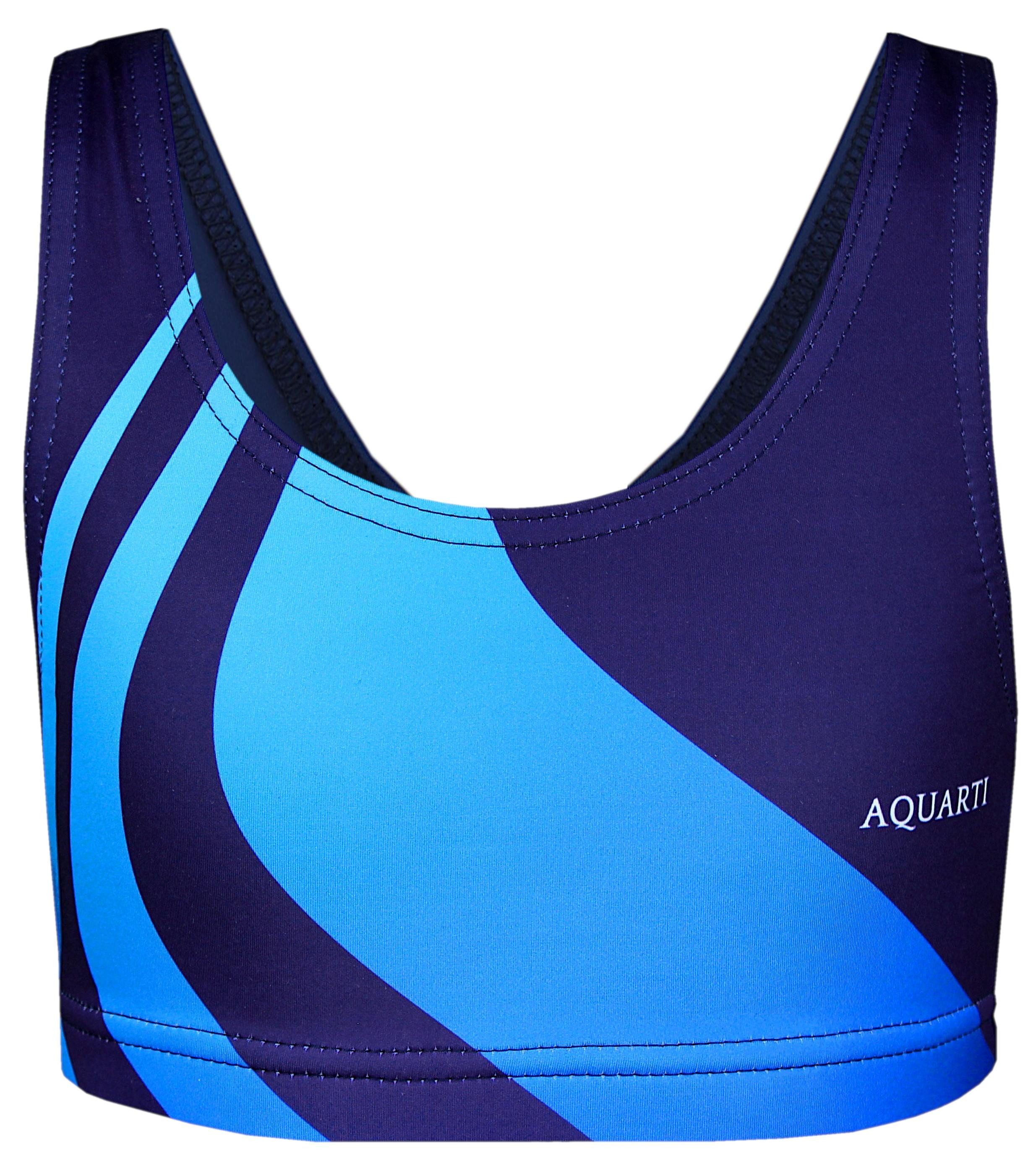 Aquarti Bustier-Bikini Aquarti Mädchen Sport Bikini Racerback Bustier & Bikinislip