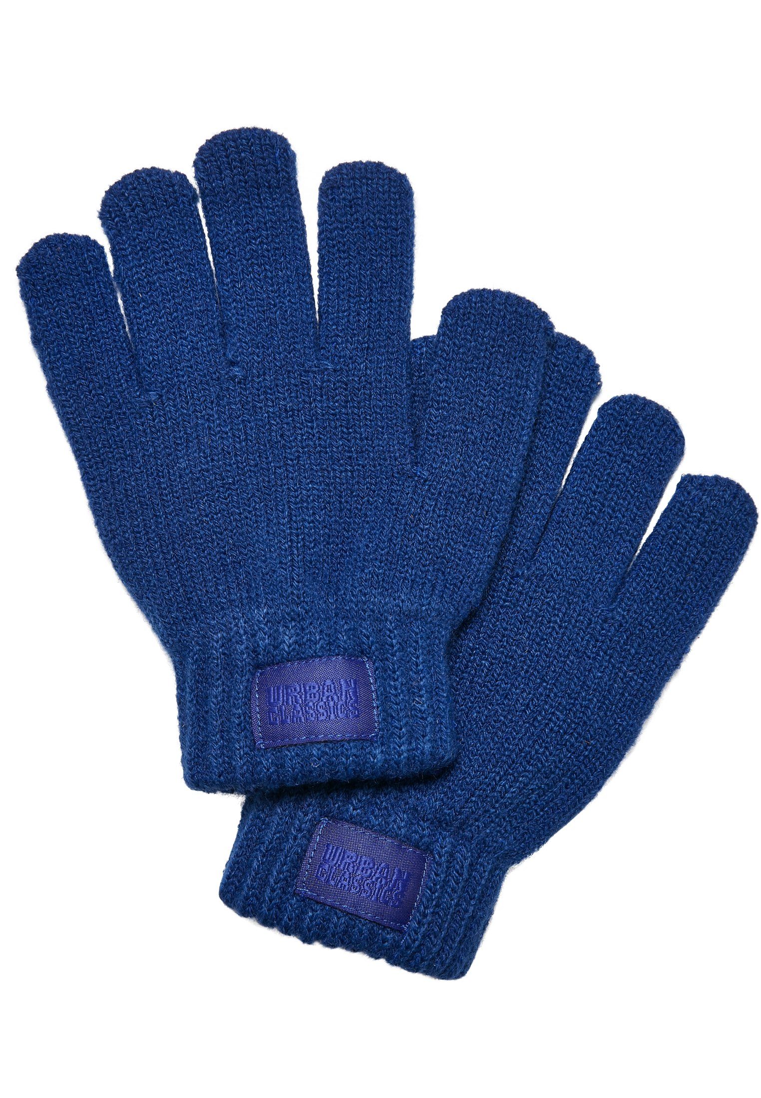 URBAN CLASSICS Baumwollhandschuhe Unisex Knit Gloves Kids royal | Handschuhe