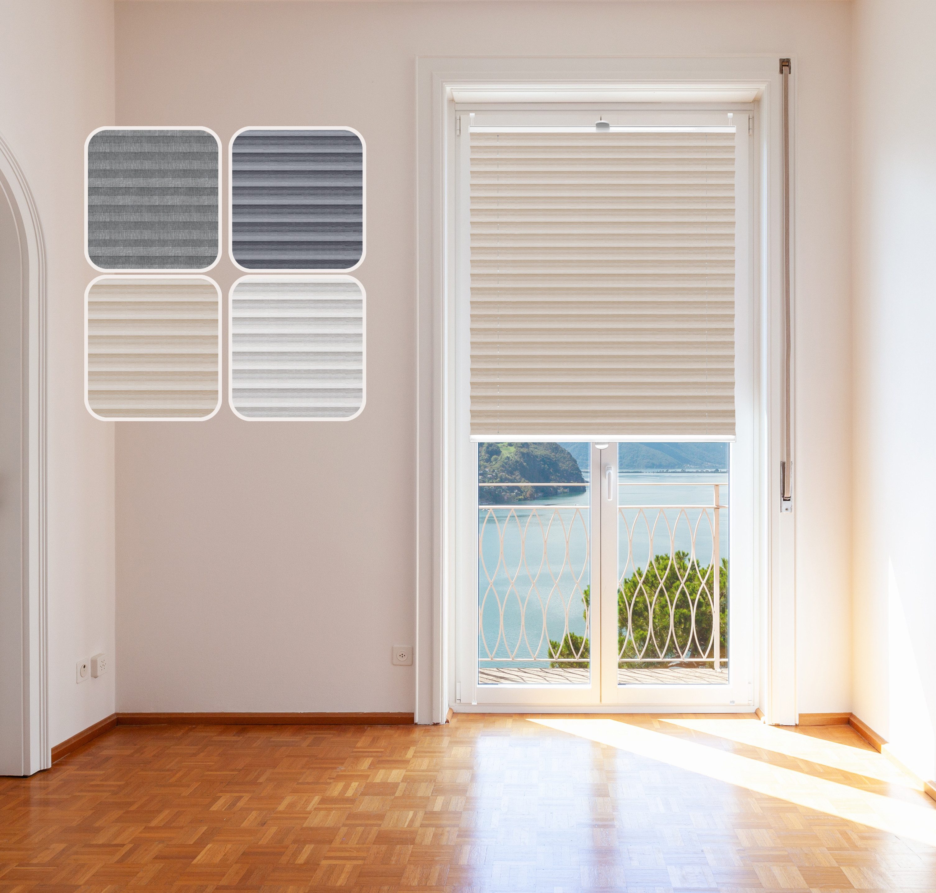 DomDeco Plissee "Natural", Beige, 50x120 cm Klemmfix, Plissee ohne Bohren, günstig online kaufen