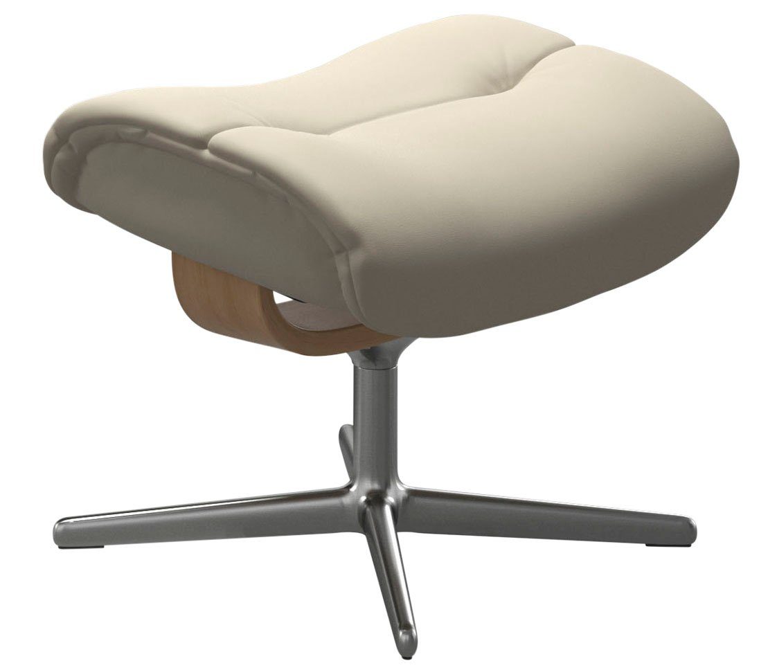 Stressless® Fußhocker Sunrise, mit Cross Base, Größe S, M & L, Holzakzent Eiche