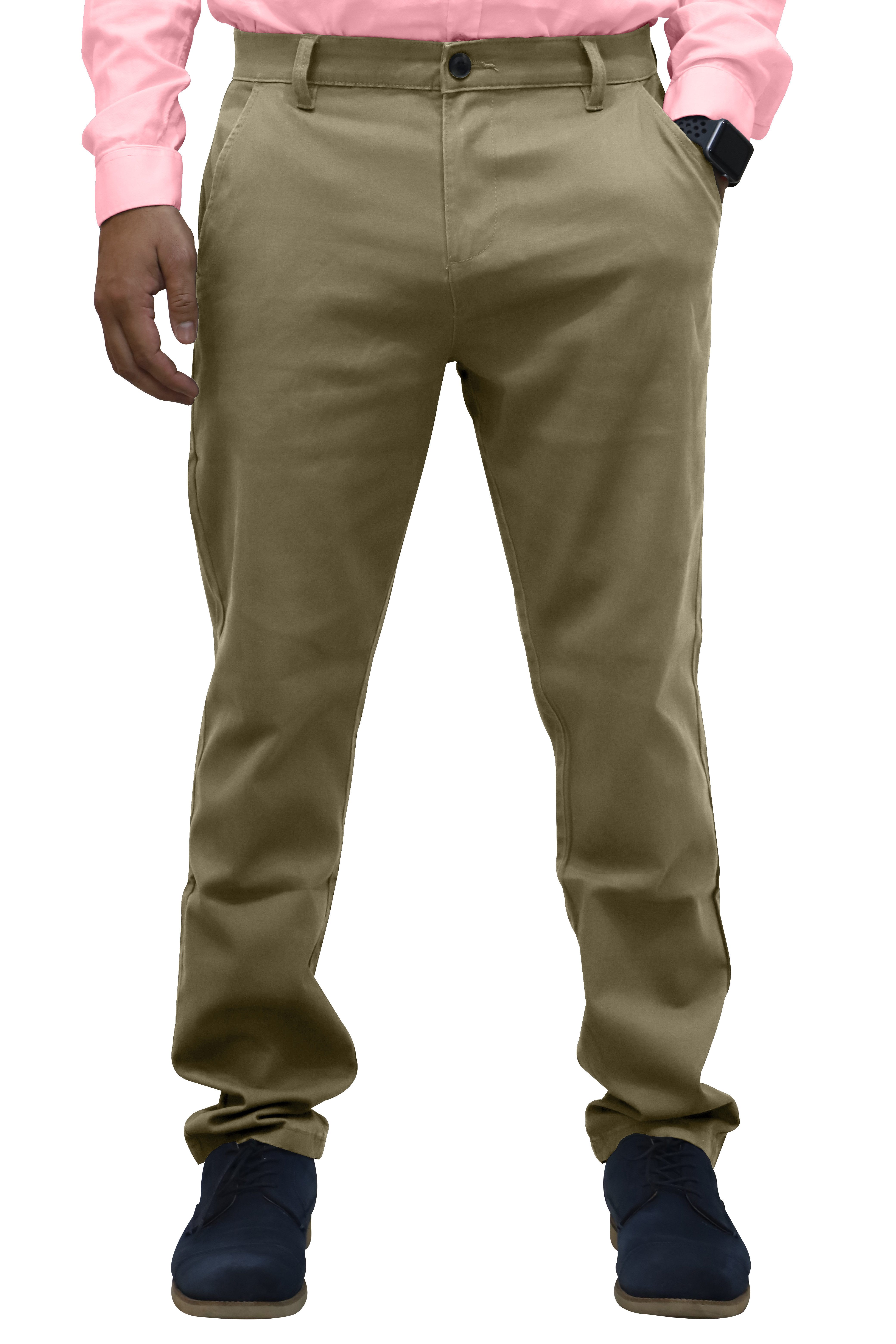 BlauerHafen Chinohose Herren Designer Chino Stoff Hose Chinohose Regular Fit Chino Trouser