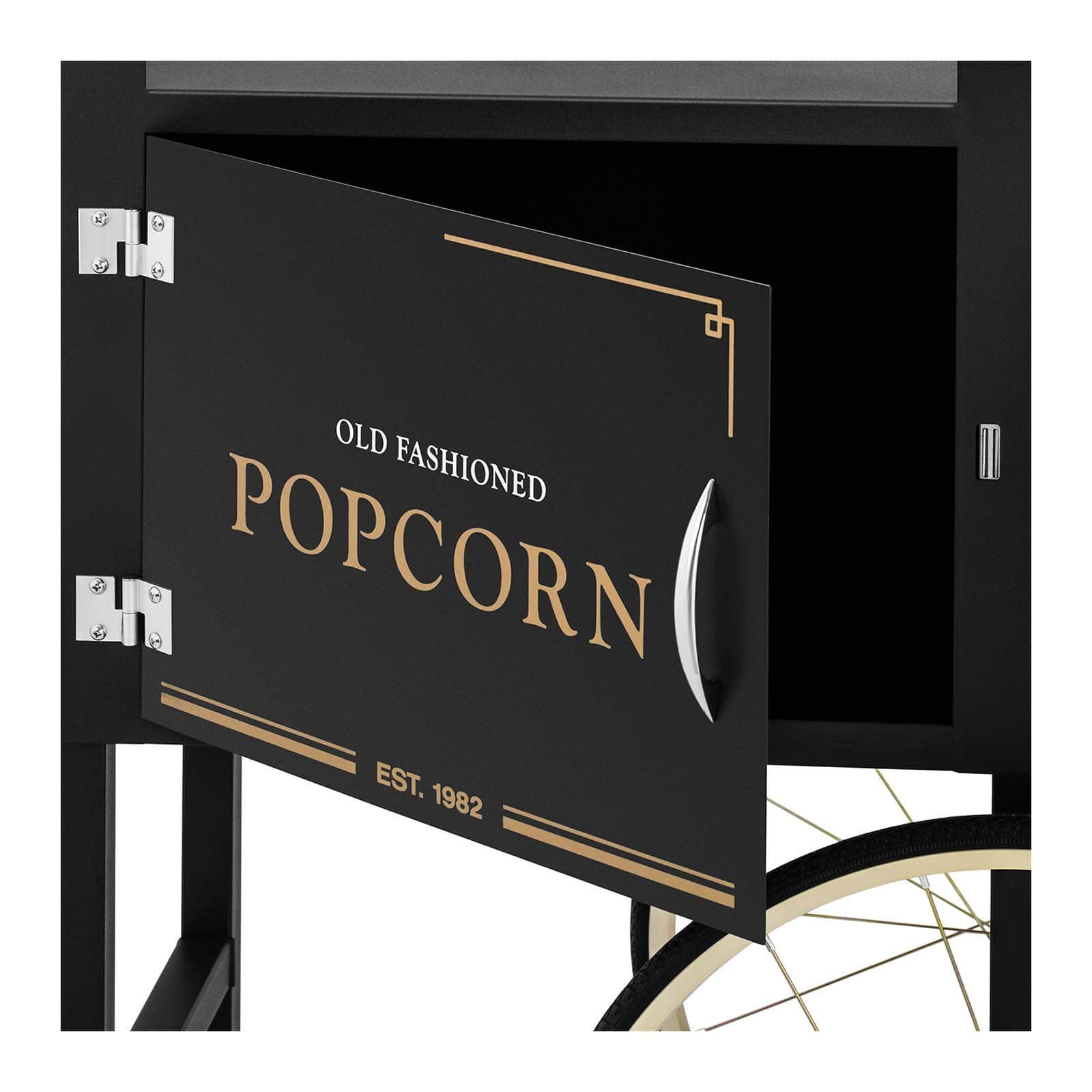 Popcornwagen Popcornmaschine Popcornmaschine Royal 2 Bremsen Wagen Popcorntrolley für Catering
