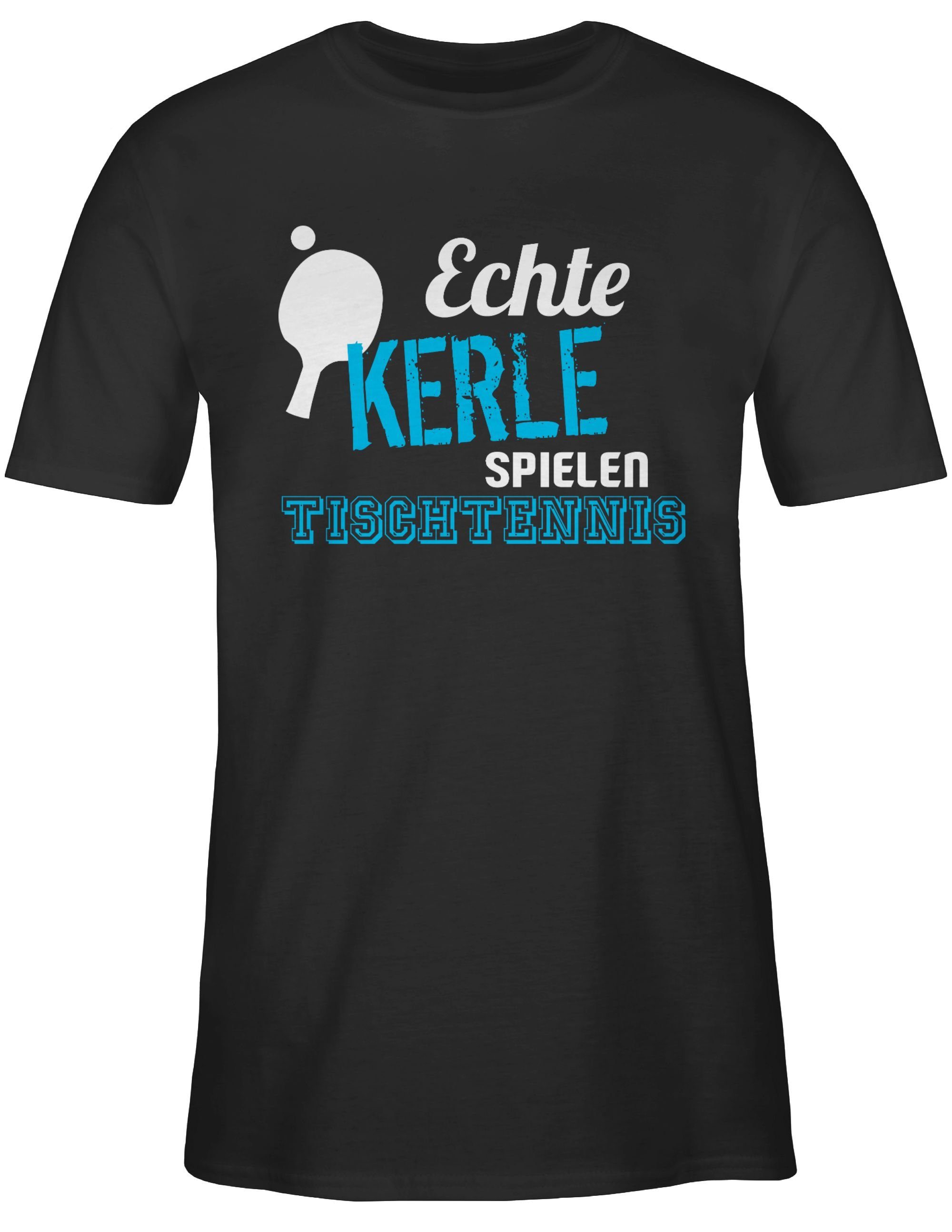 Shirtracer T-Shirt Echte Kerle spielen Tischtennis Sport Zubehör günstig online kaufen