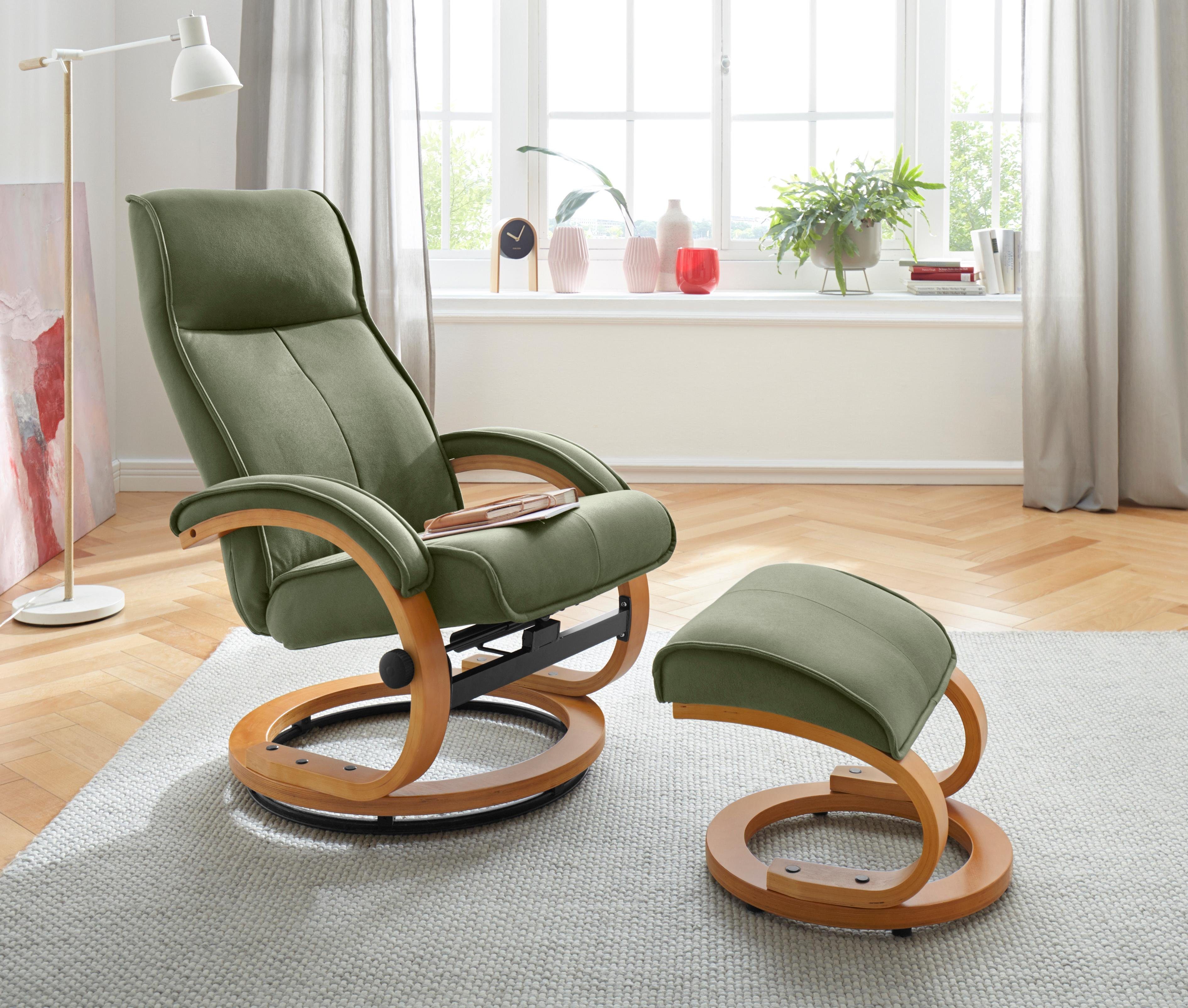 my home Relaxsessel »Lille«, aus weichem LuxusMicrofaser Bezug und